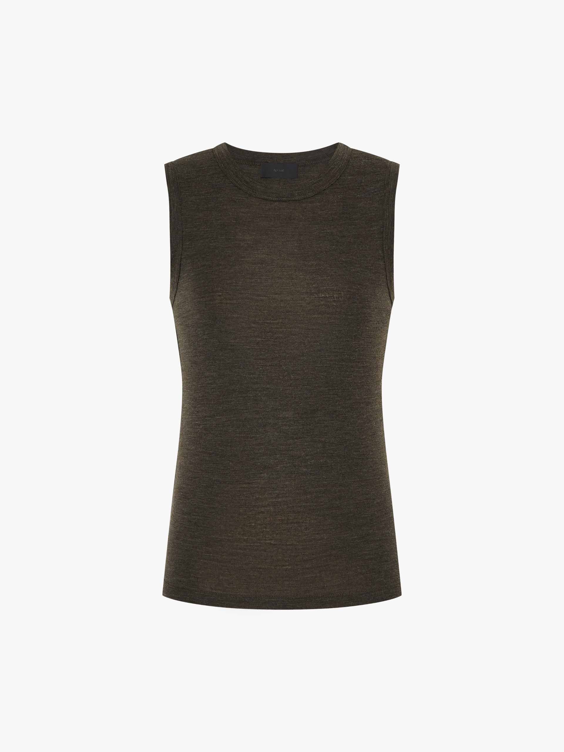 Wool Blend Sleeveless Top