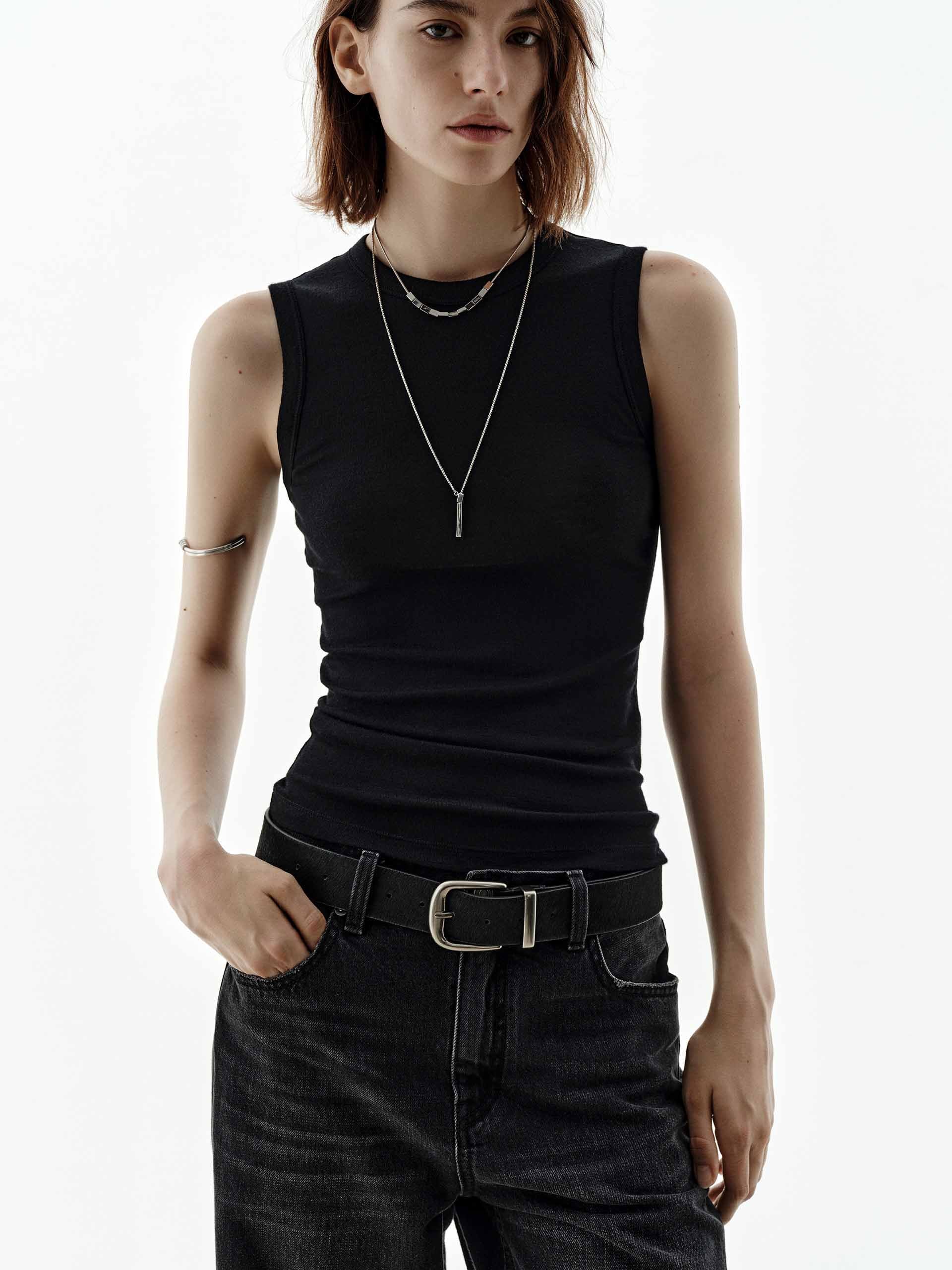 Wool Blend Sleeveless Top