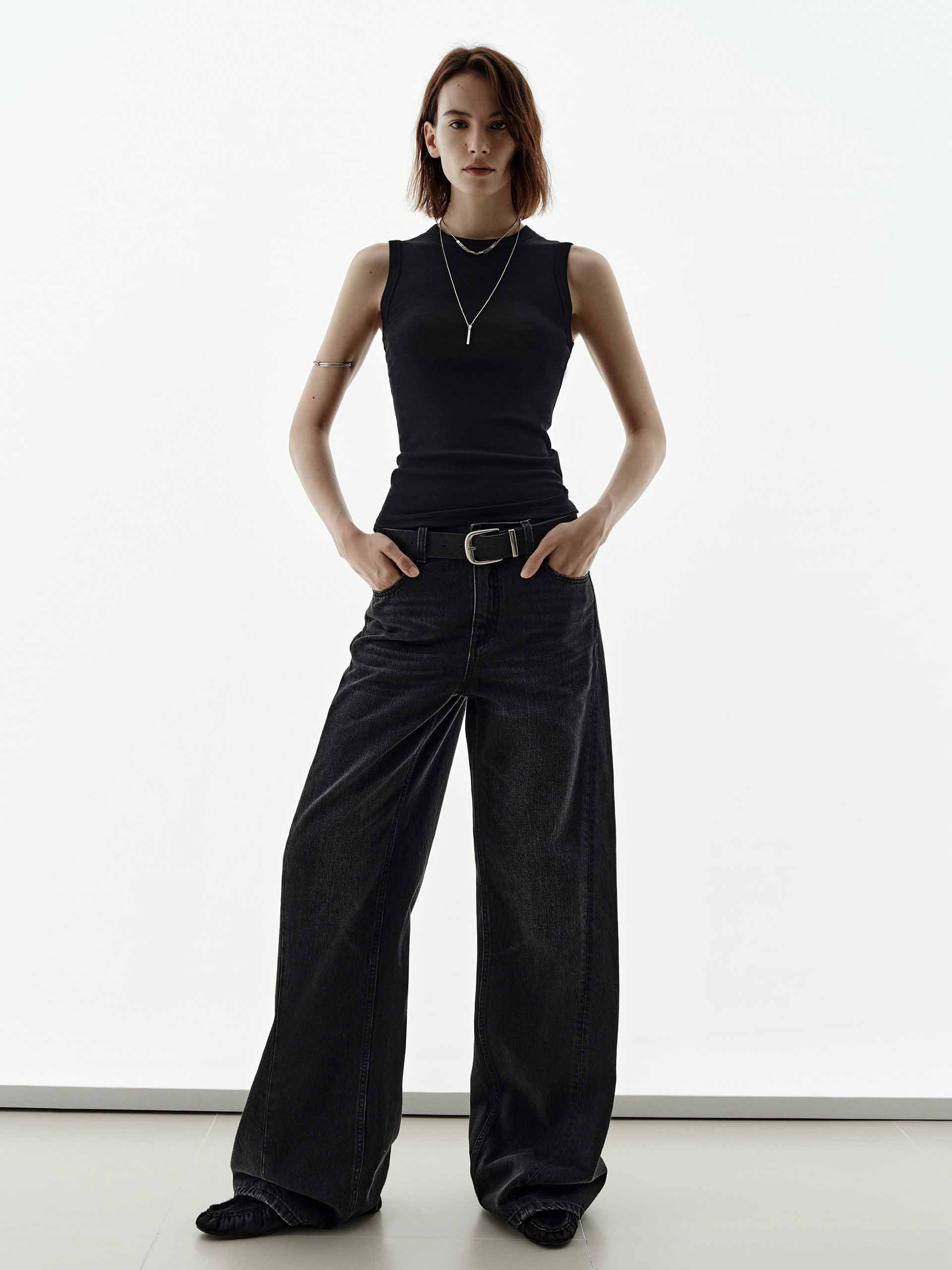 Wool Blend Sleeveless Top
