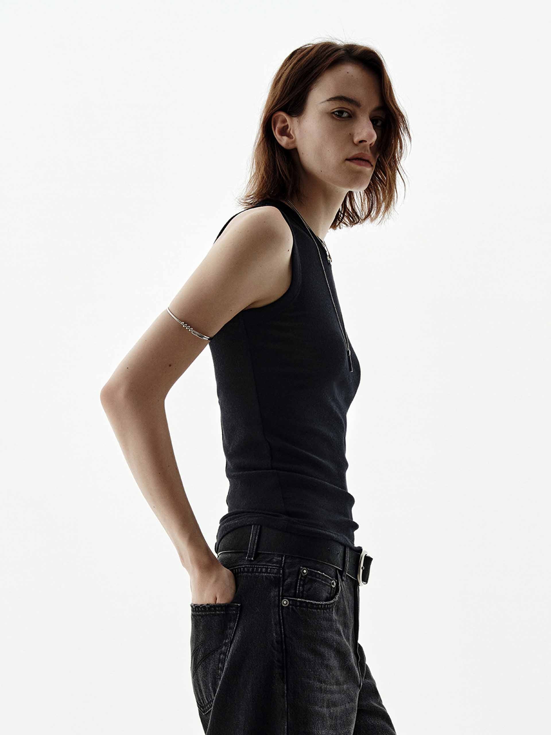Wool Blend Sleeveless Top