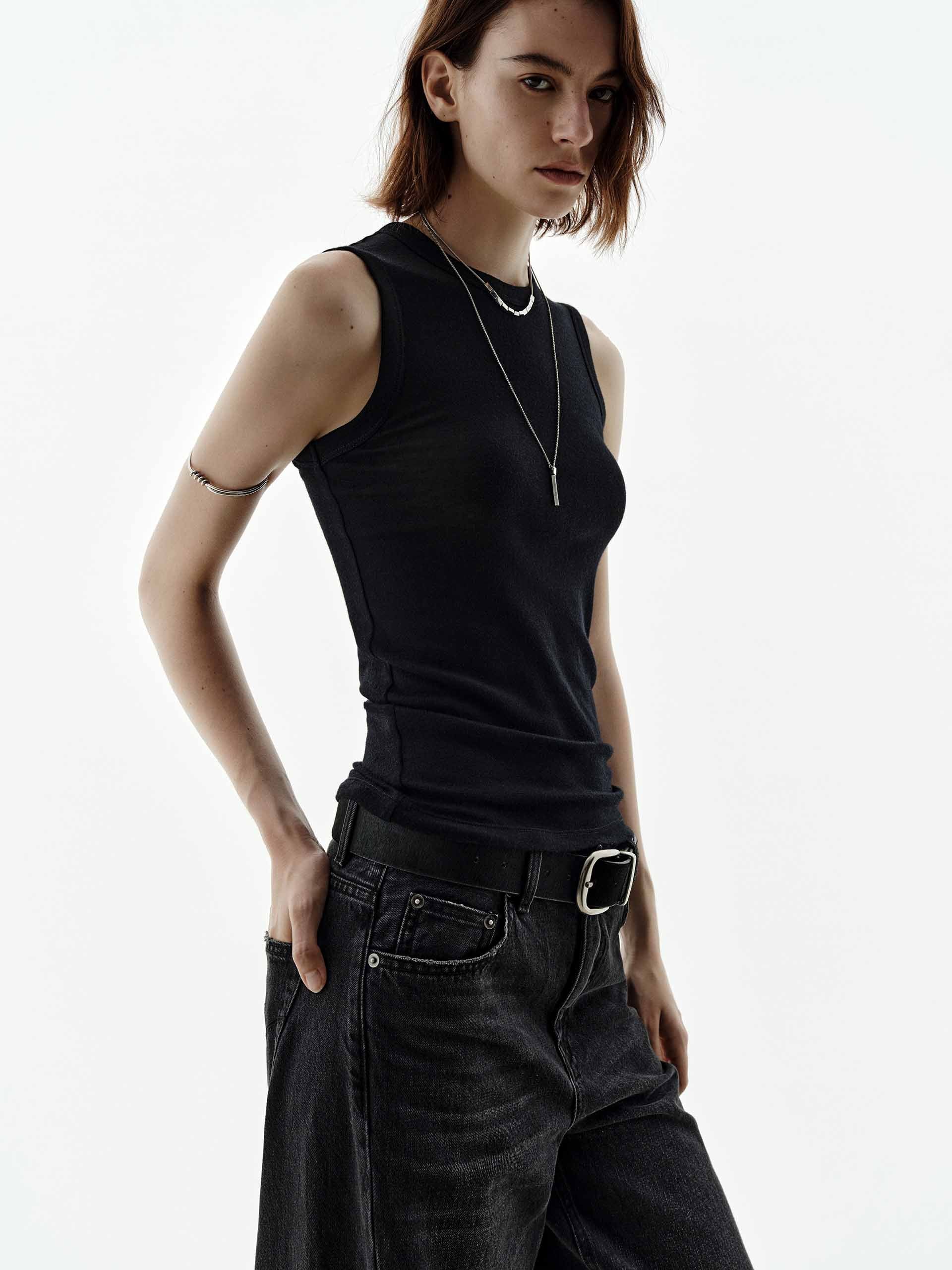 Wool Blend Sleeveless Top