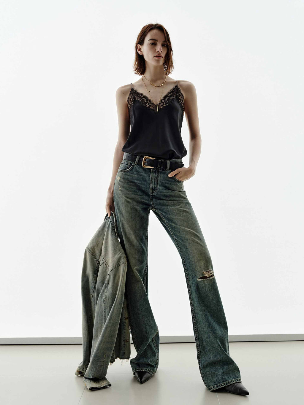Silk Lace Tank Top