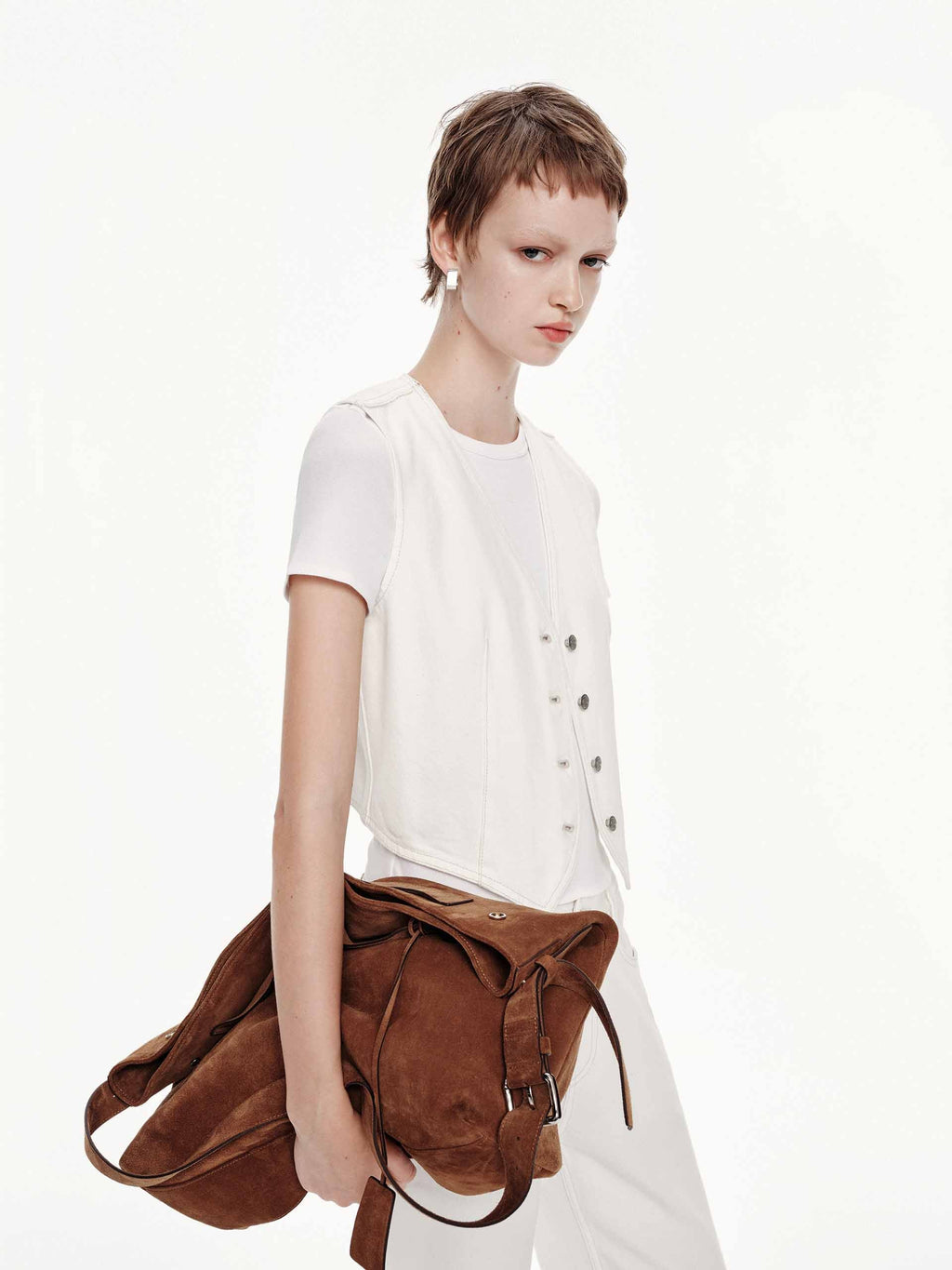 V-neck Button Waistcoat