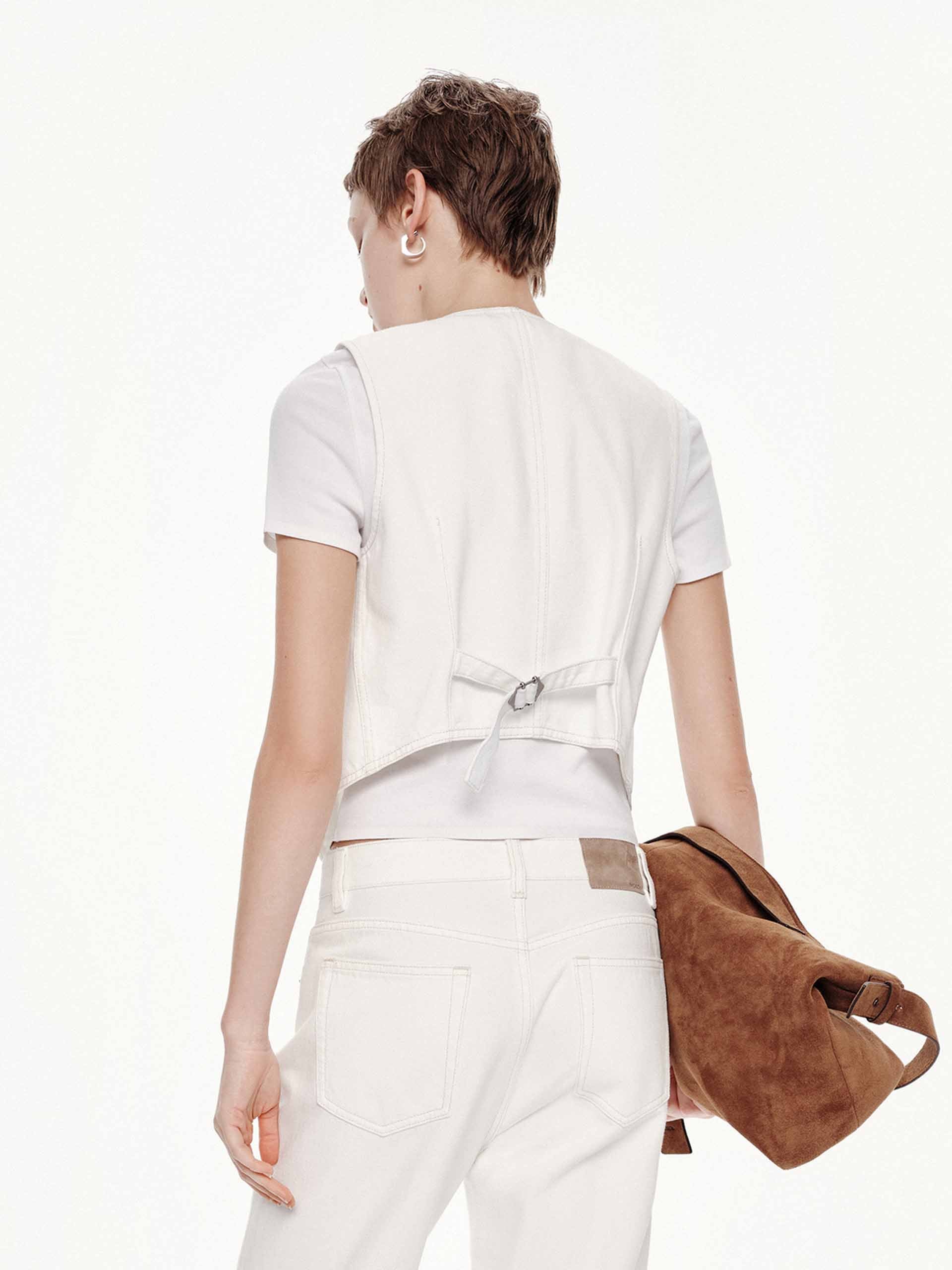 V-neck Button Waistcoat