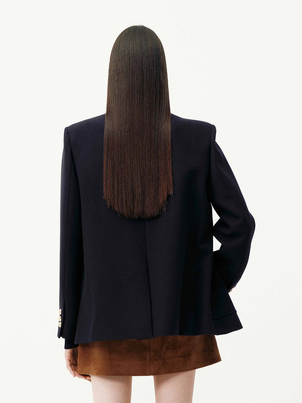 Patch Pockets Wool Blazer