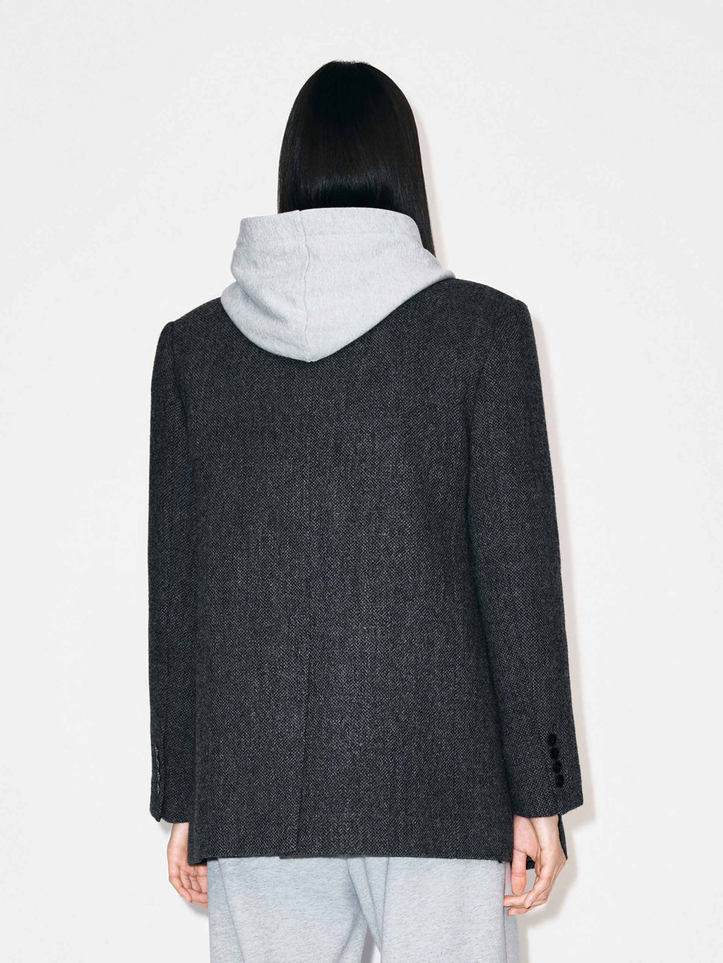 Sequin Detail Wool Blazer
