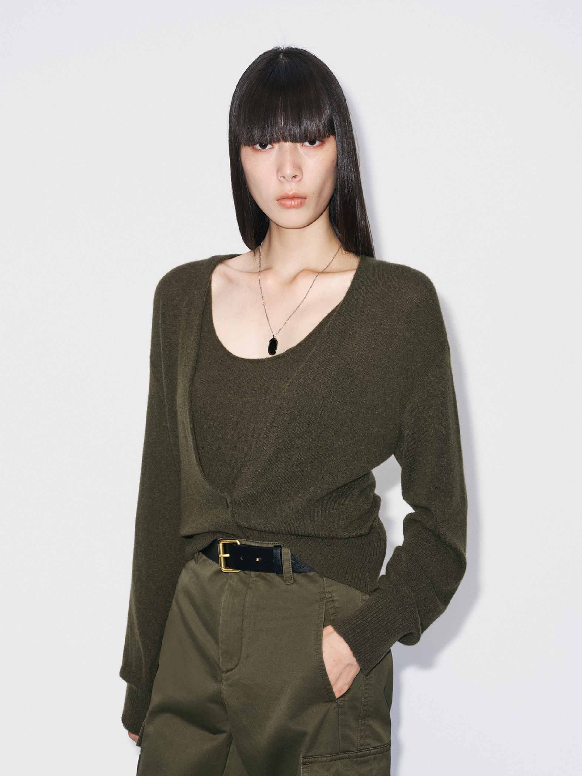 Included Cashmere Cardigan Set