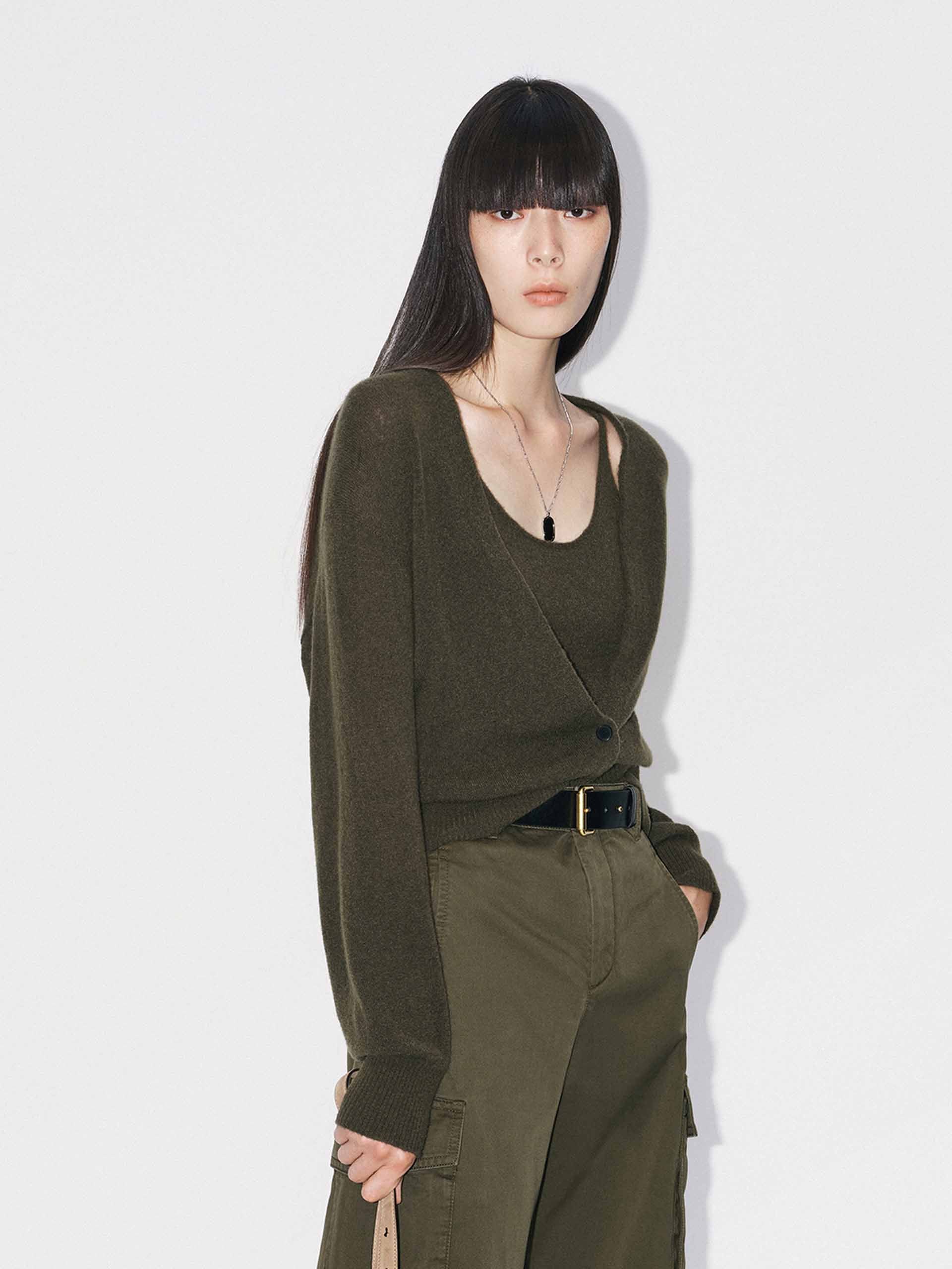 Included Cashmere Cardigan Set