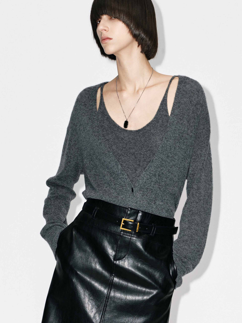 Included Cashmere Cardigan Set