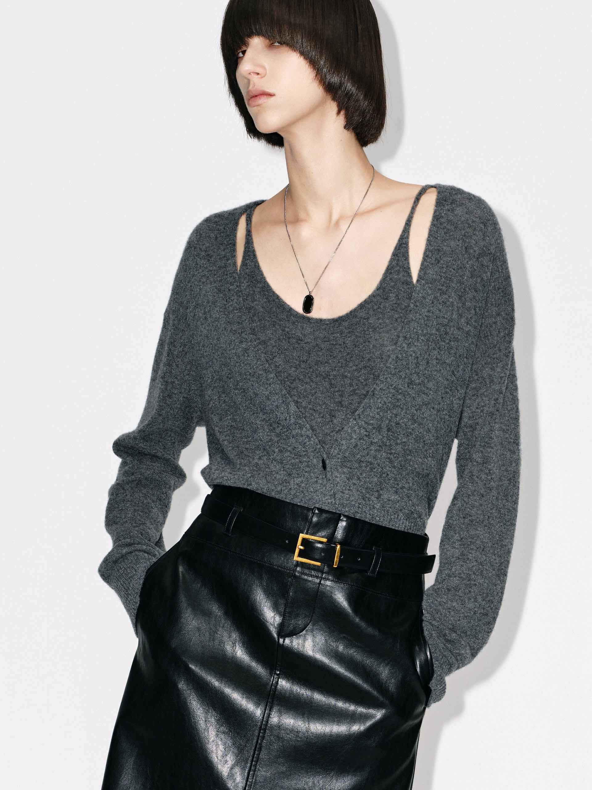 Included Cashmere Cardigan Set