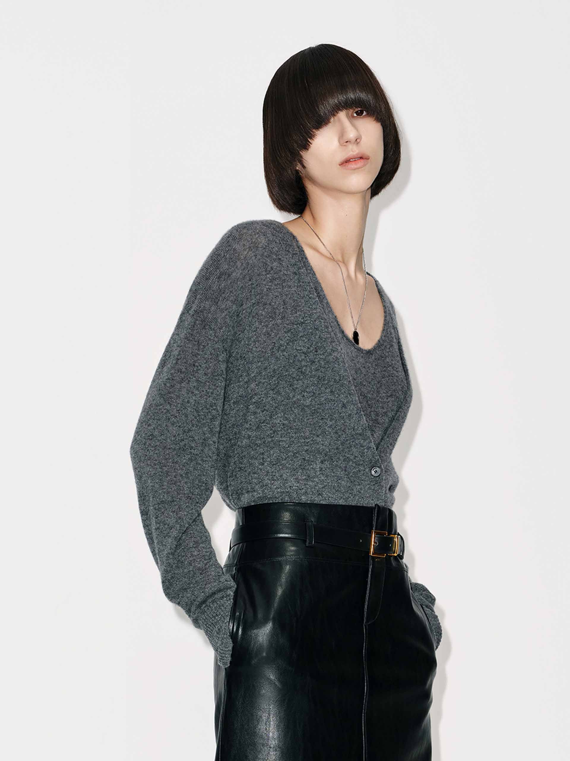 Included Cashmere Cardigan Set