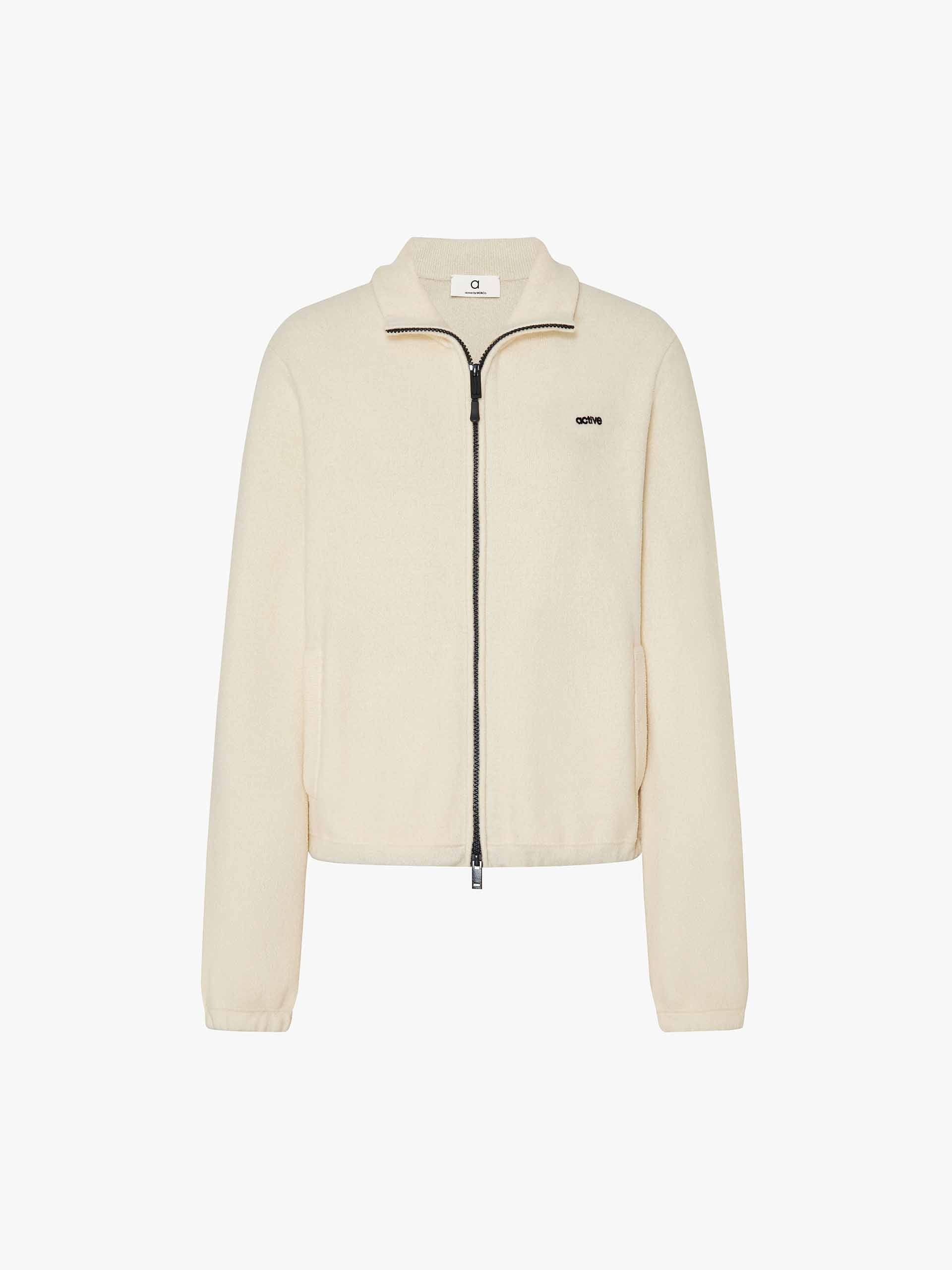 Two-way Zipper Athletic Cardigan