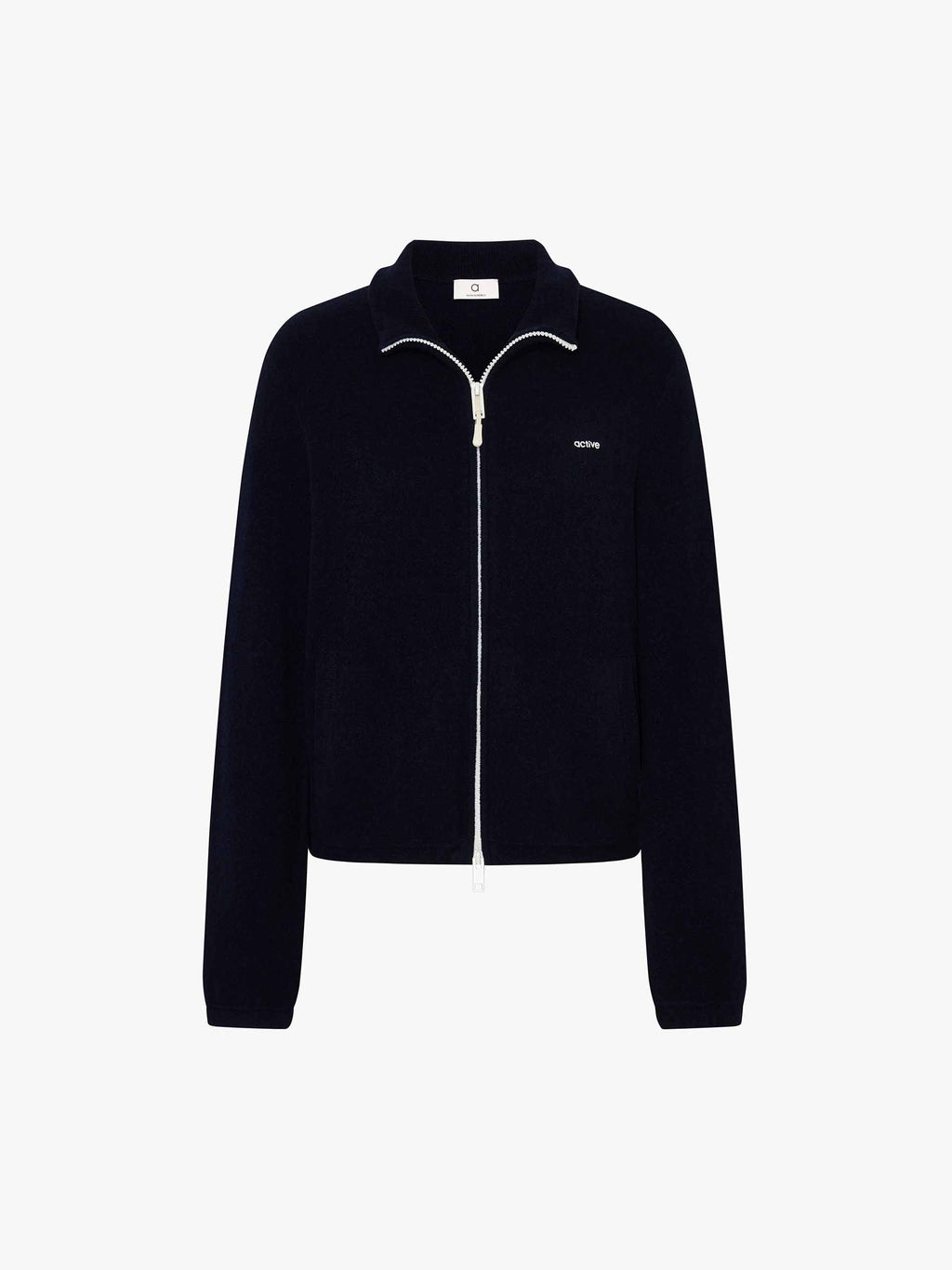 Two-way Zipper Athletic Cardigan
