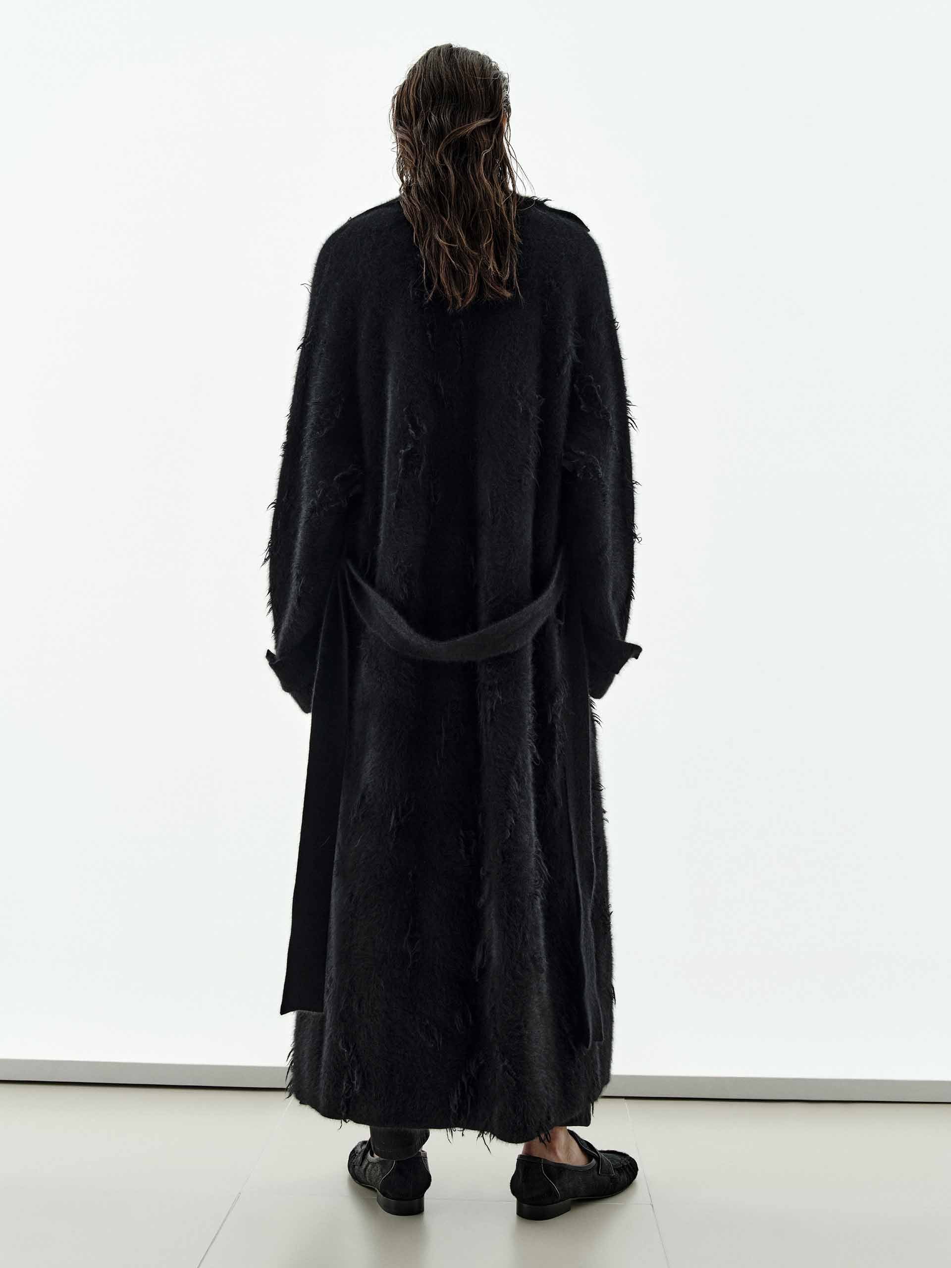 Longline Furry Cardigan