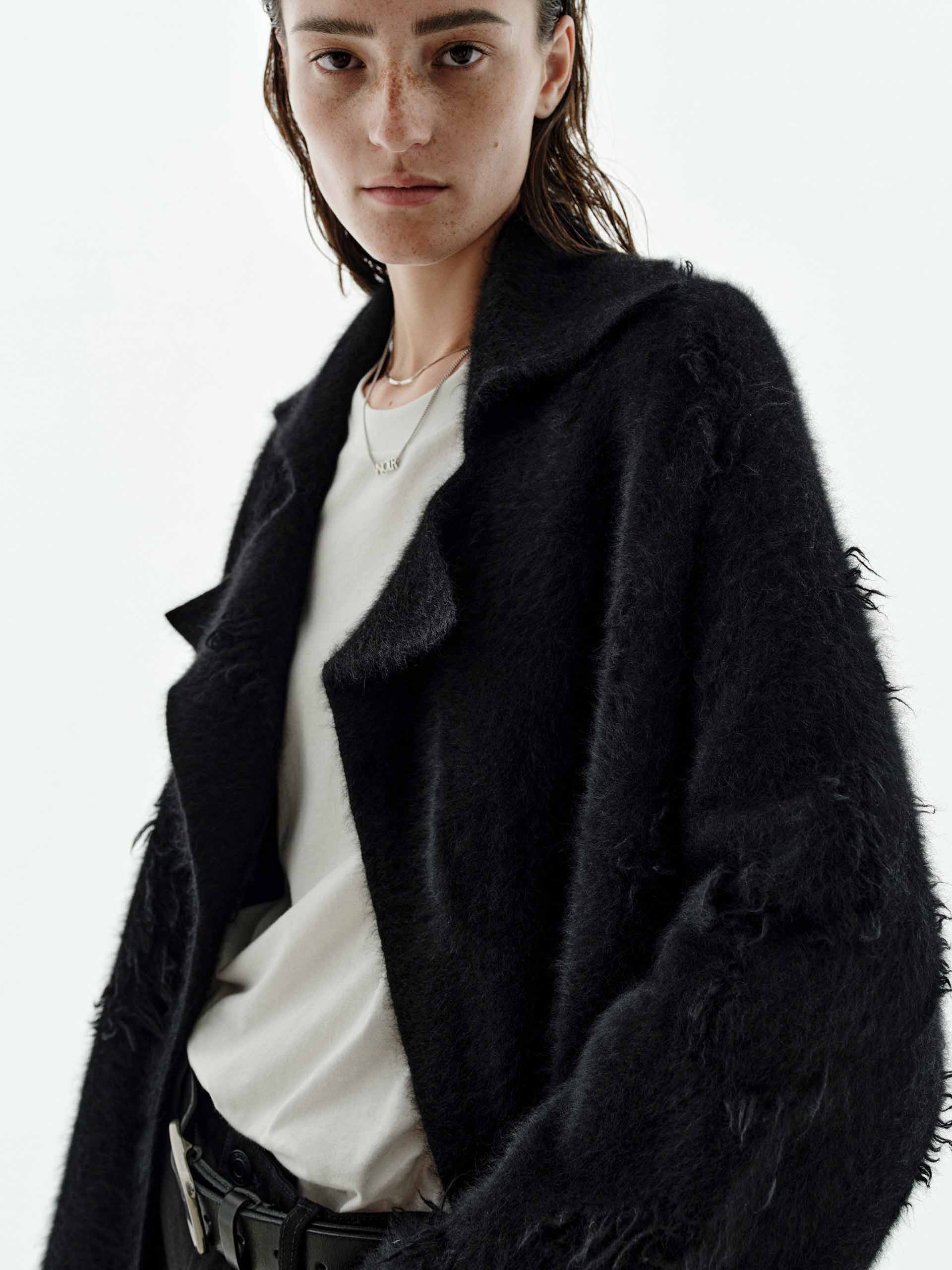 Longline Furry Cardigan
