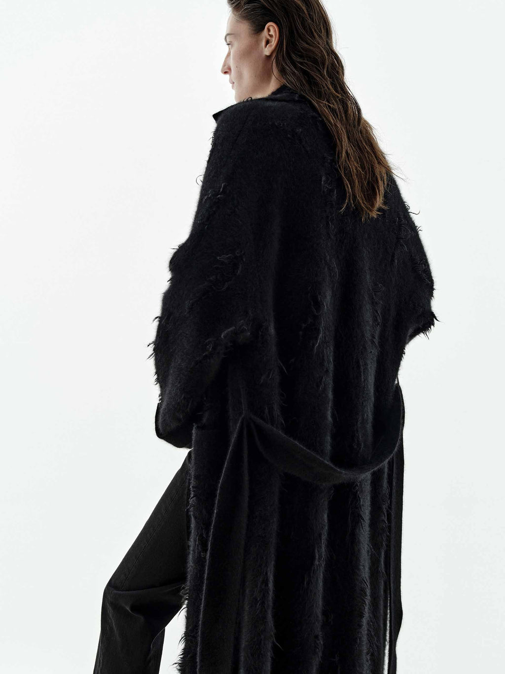 Longline Furry Cardigan