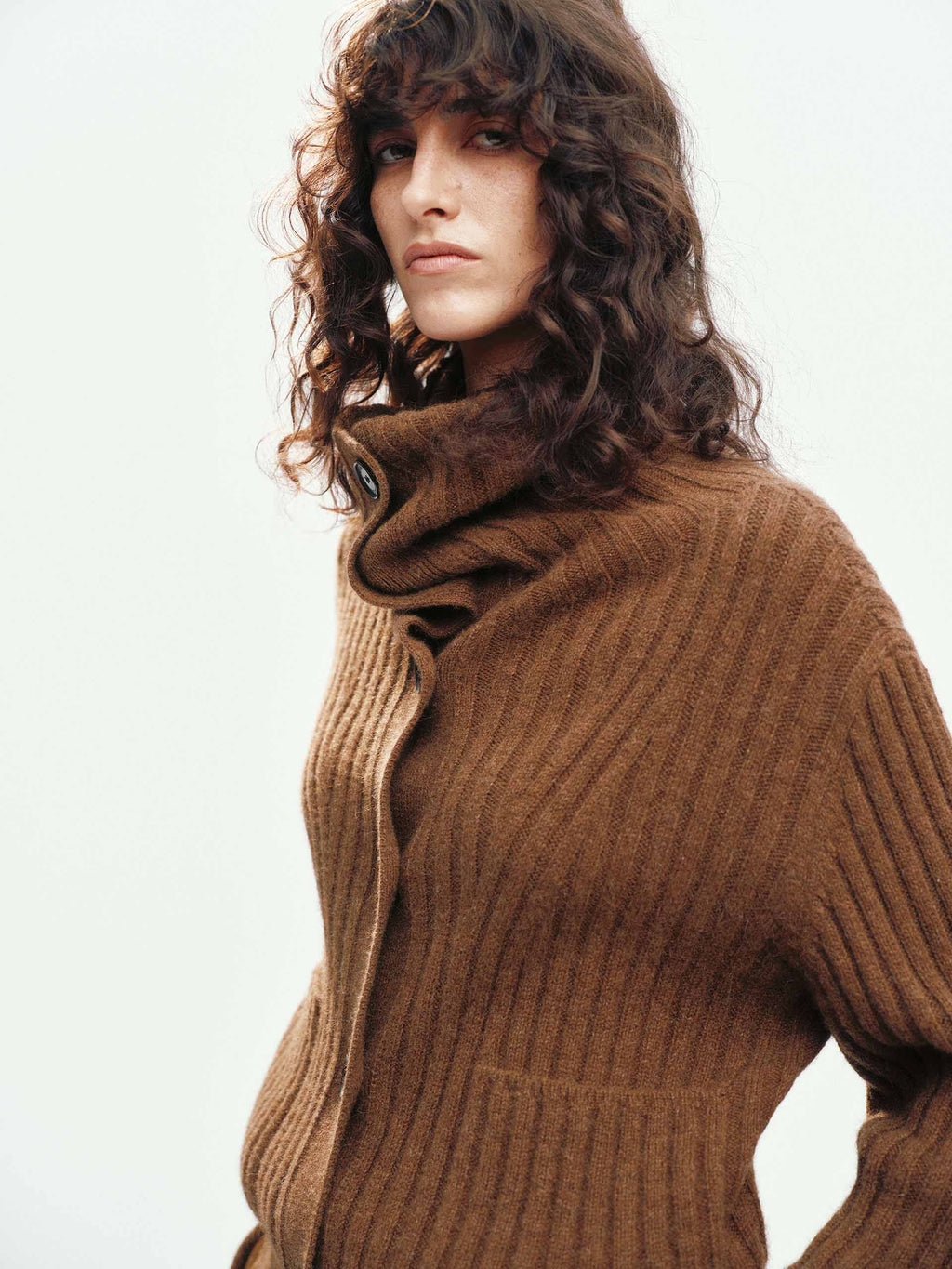 Naval Collar Knitted Cardigan