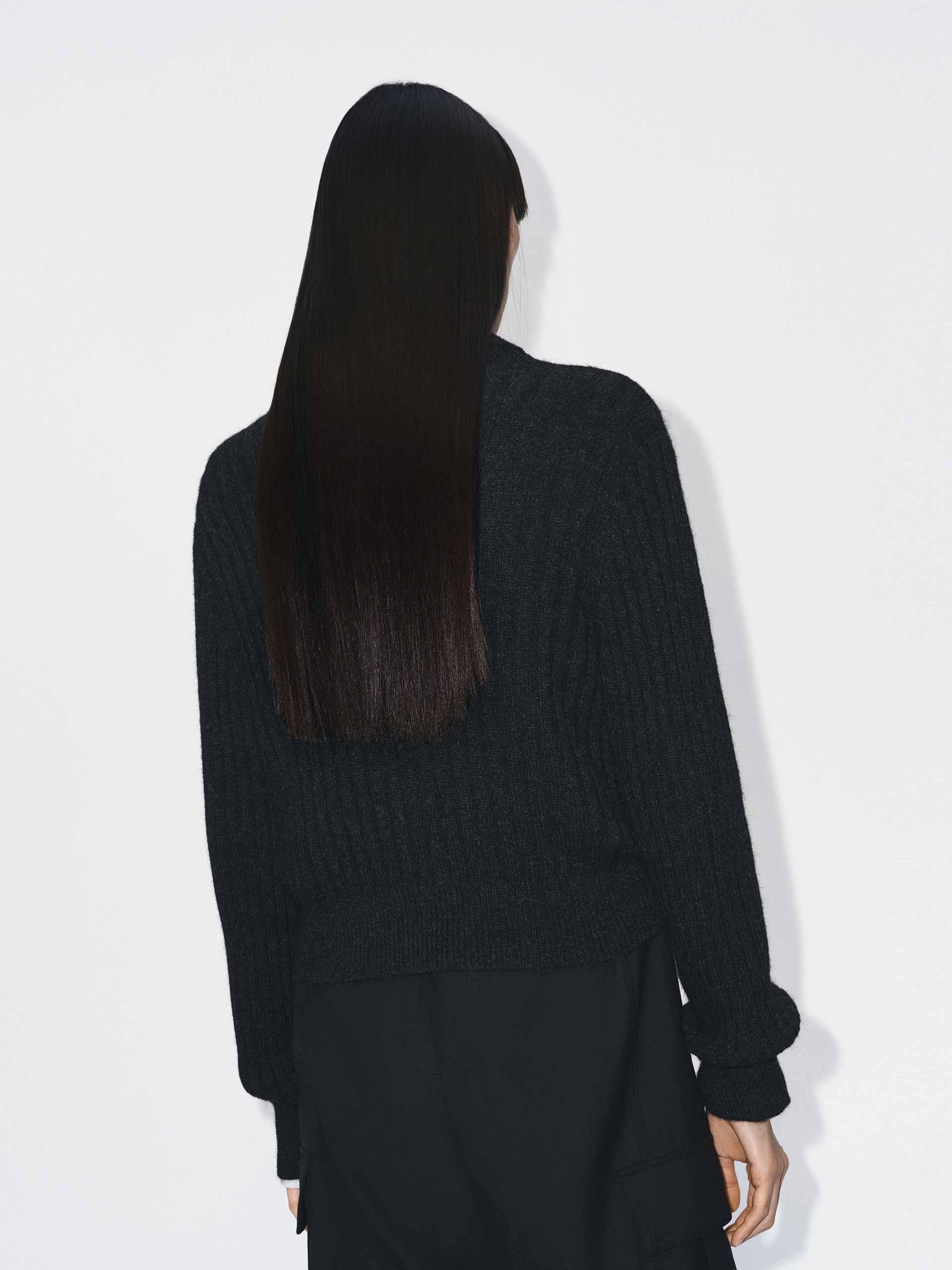 Naval Collar Knitted Cardigan