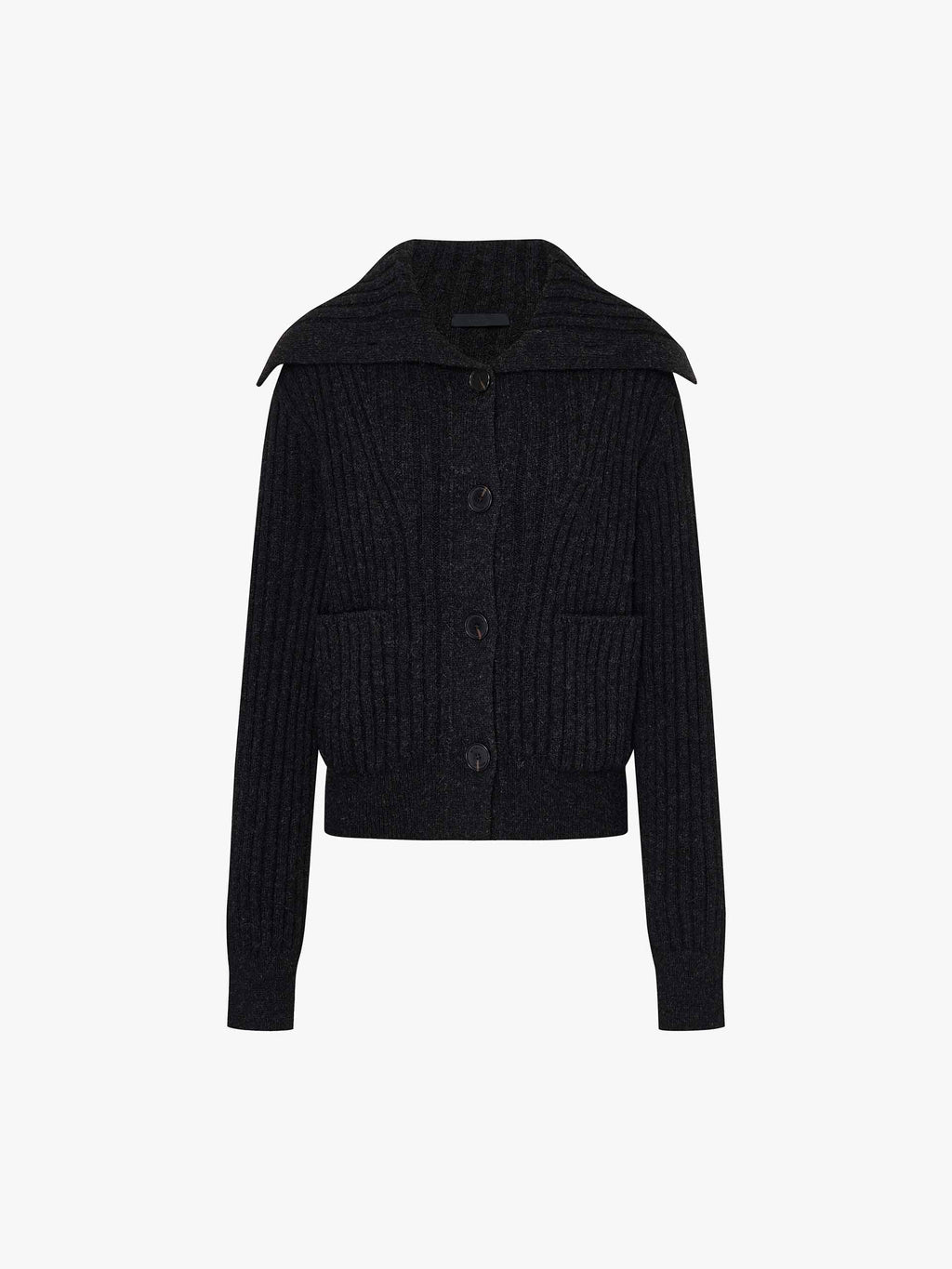 Naval Collar Knitted Cardigan