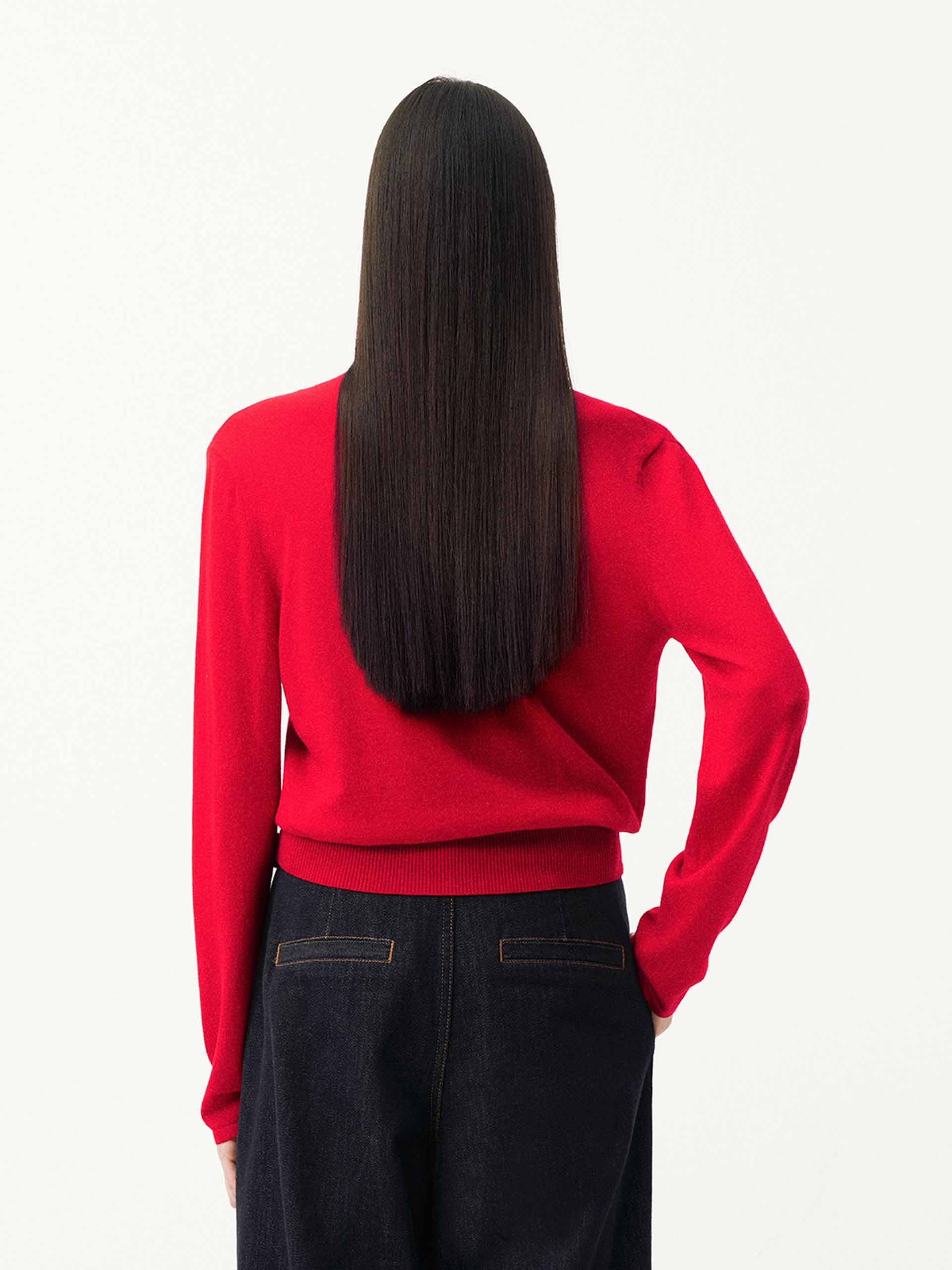 Pure Wool Knitted Cardigan