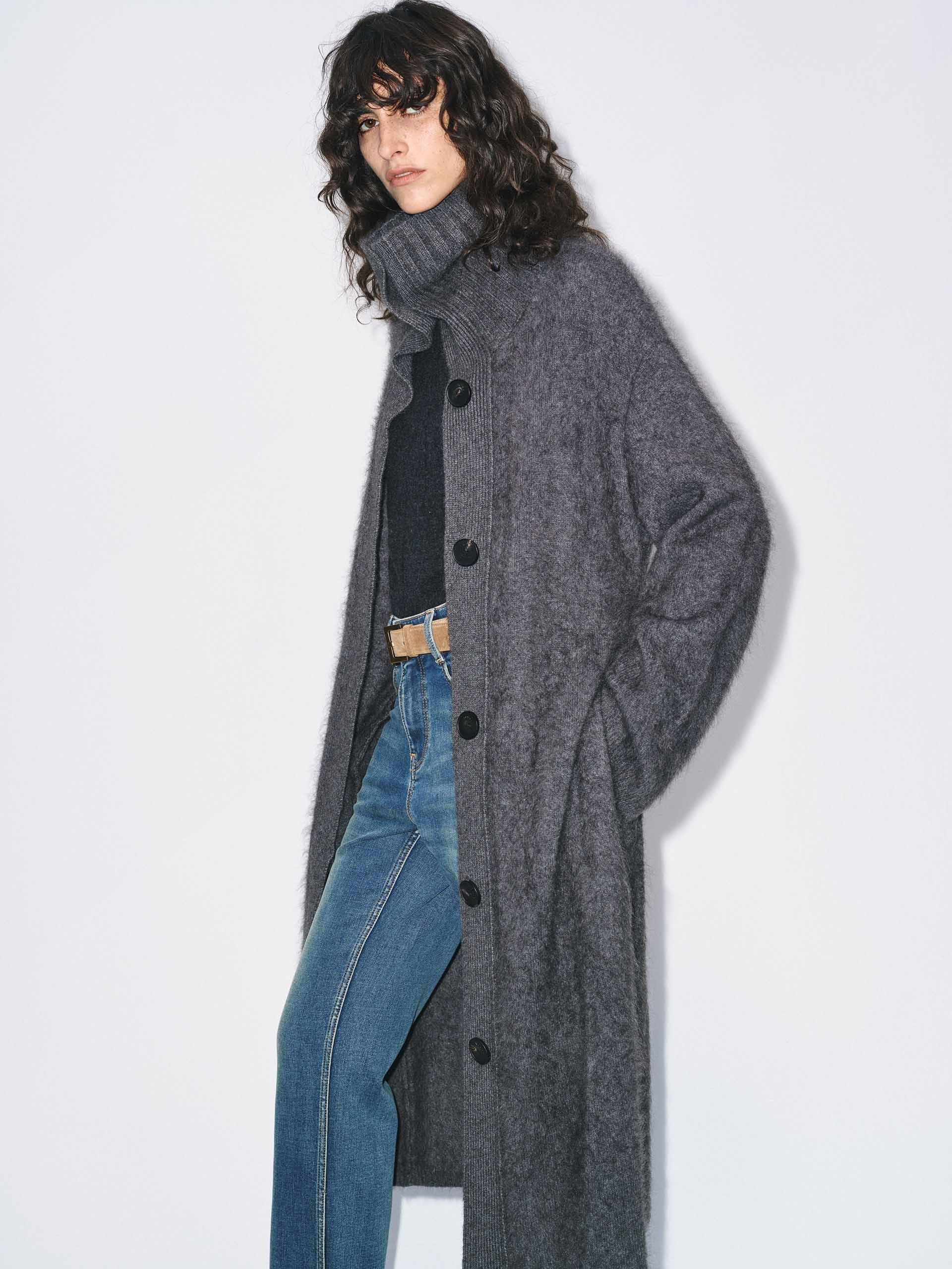 With Belt Long Cardigan