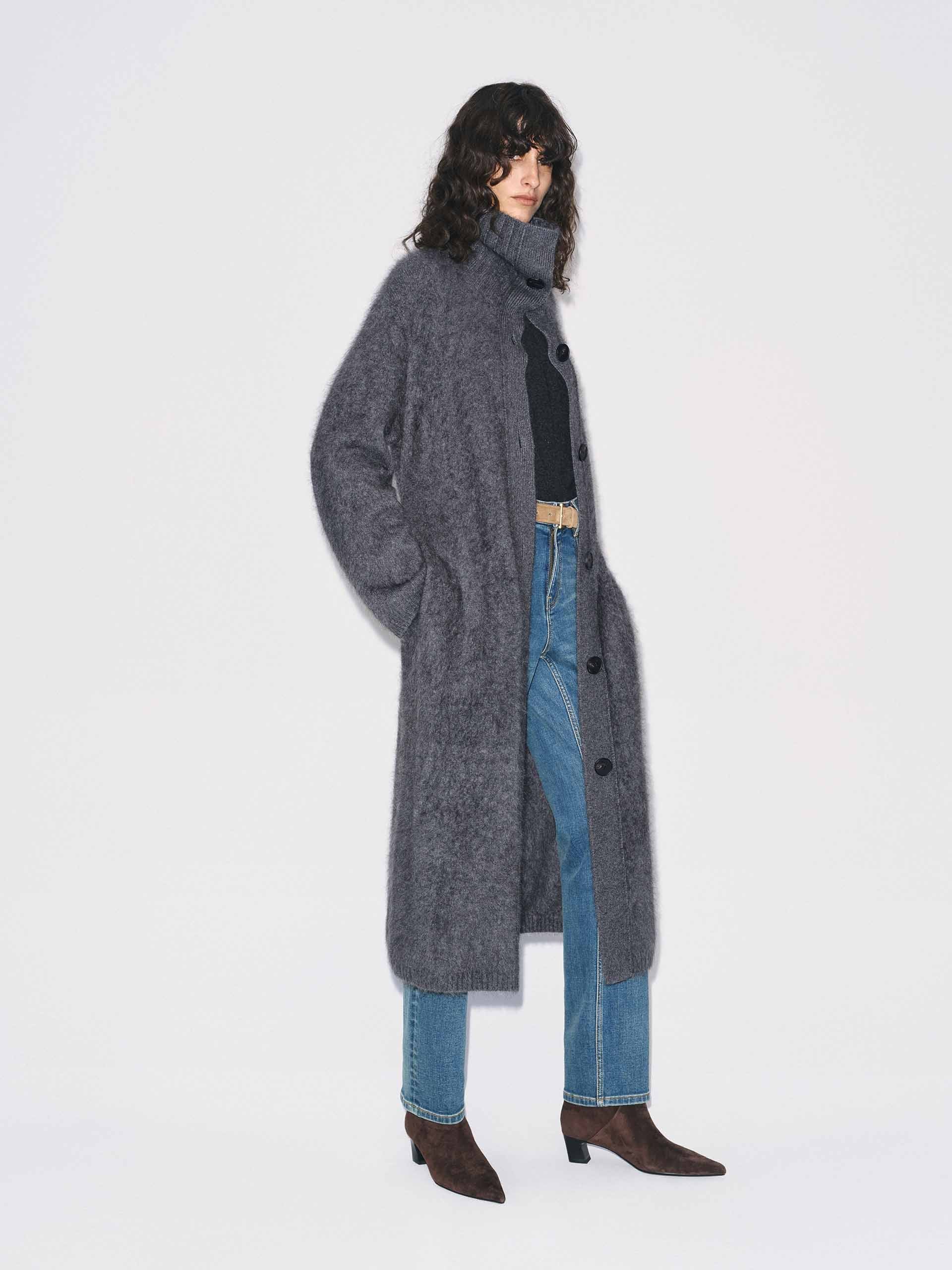 With Belt Long Cardigan