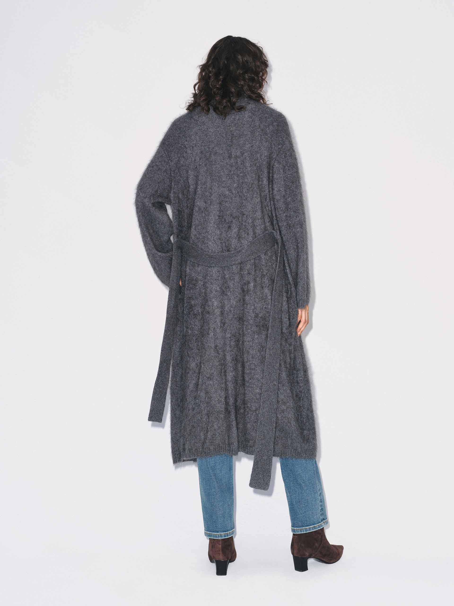 With Belt Long Cardigan