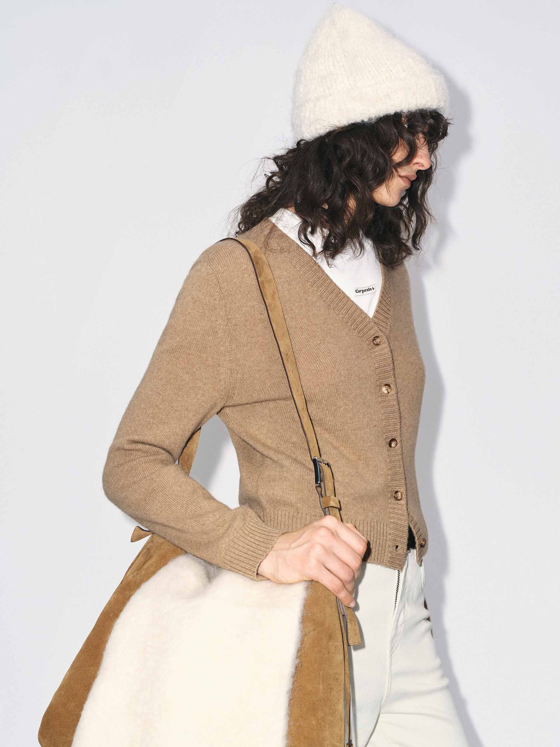Include Yak V-neck Cardigan