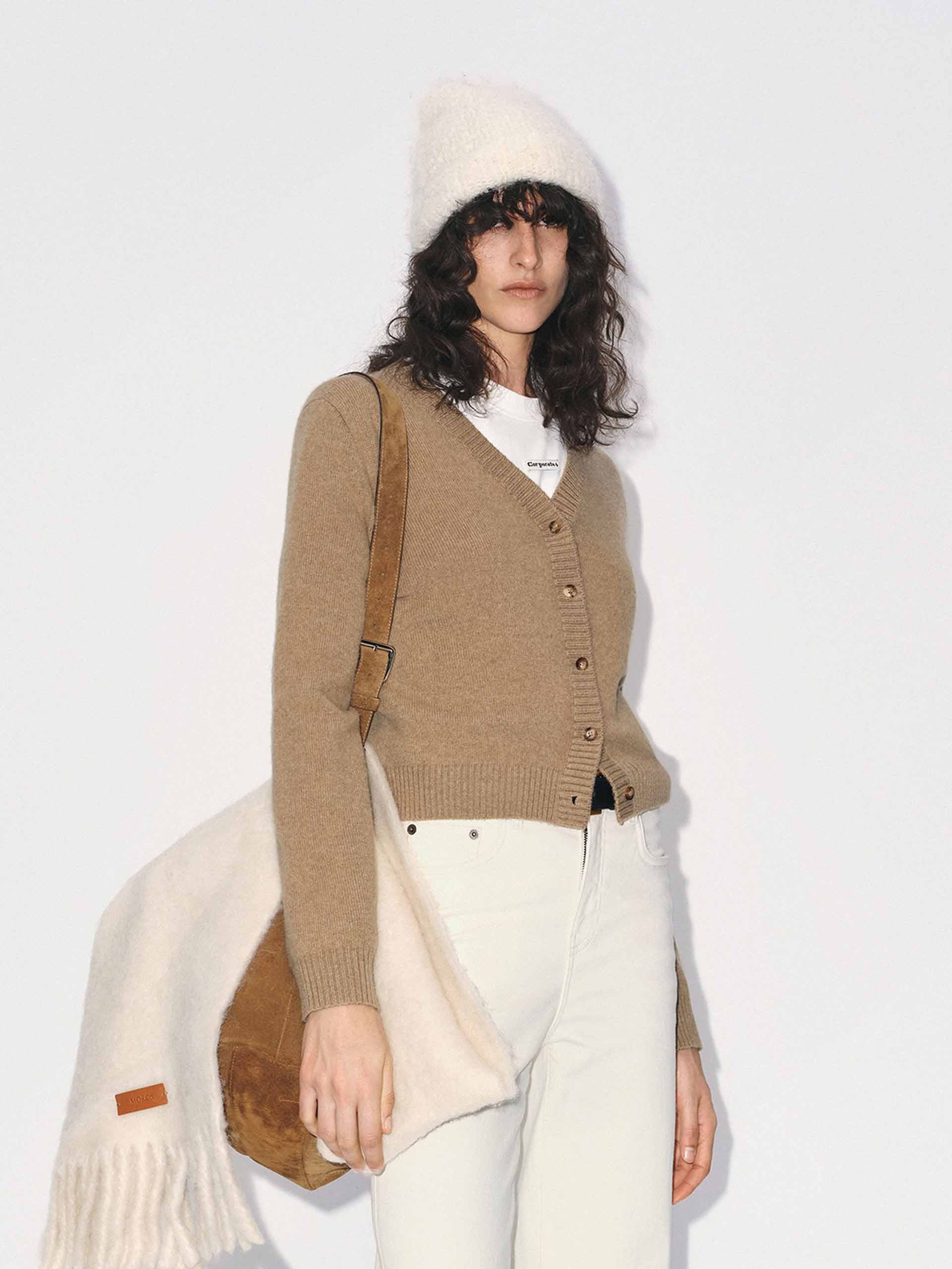 Include Yak V-neck Cardigan