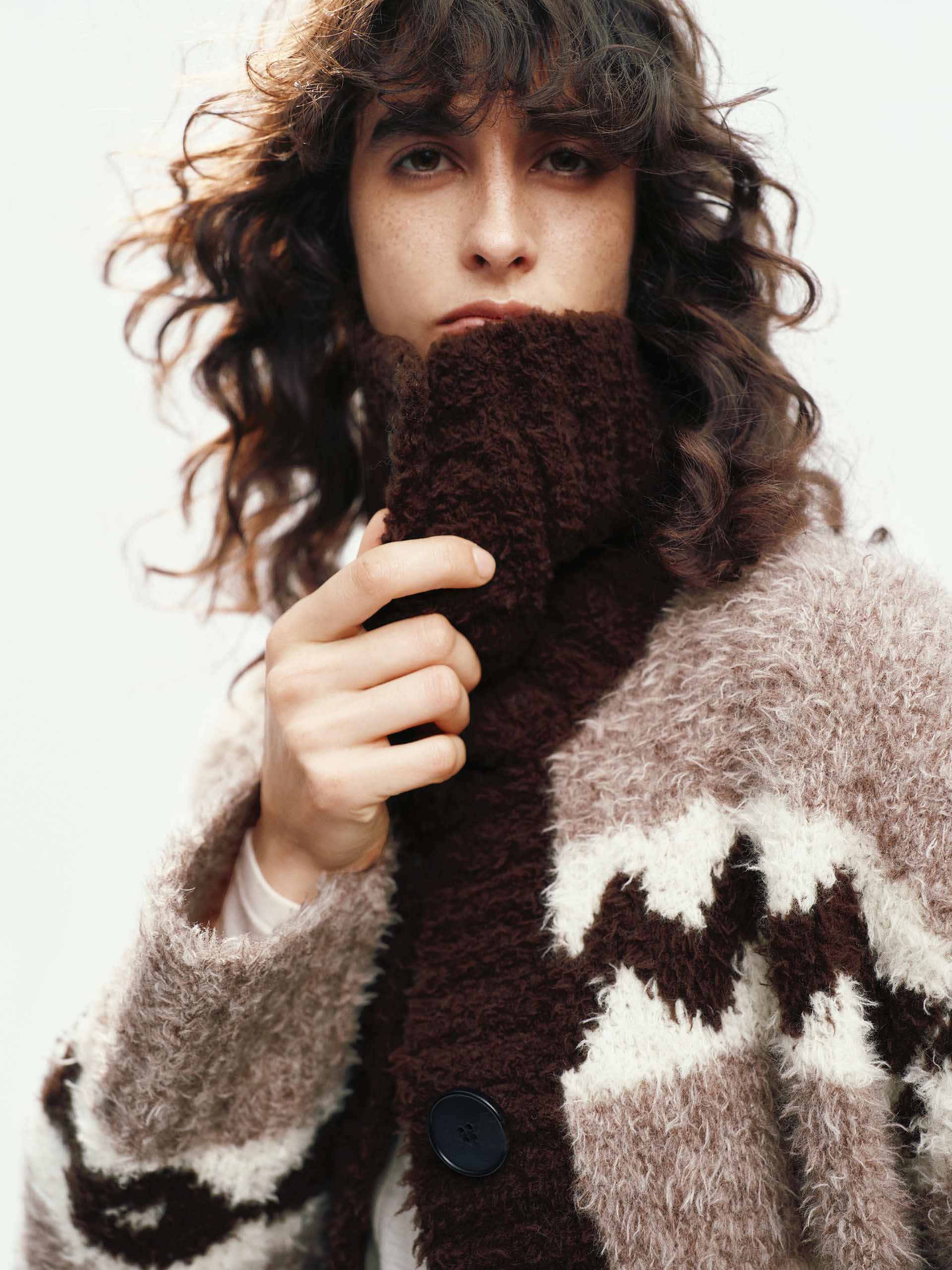 Fair Isle Contrast Cardigan