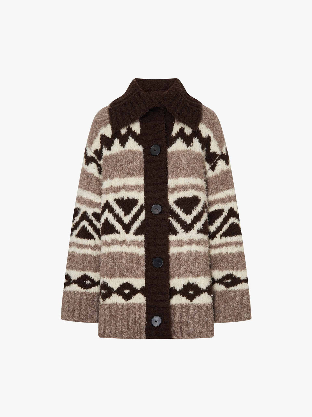 Fair Isle Contrast Cardigan