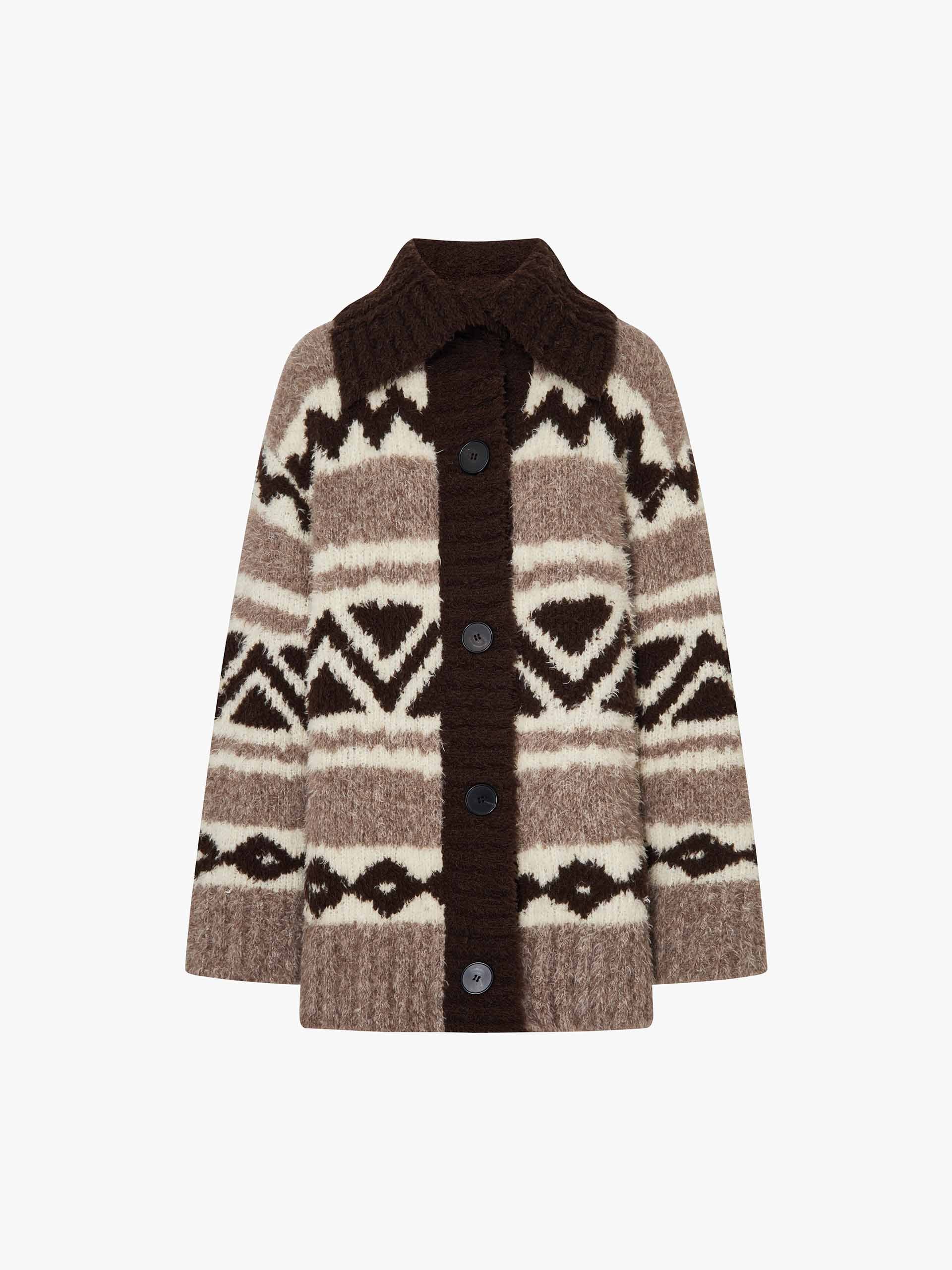 Fair Isle Contrast Cardigan