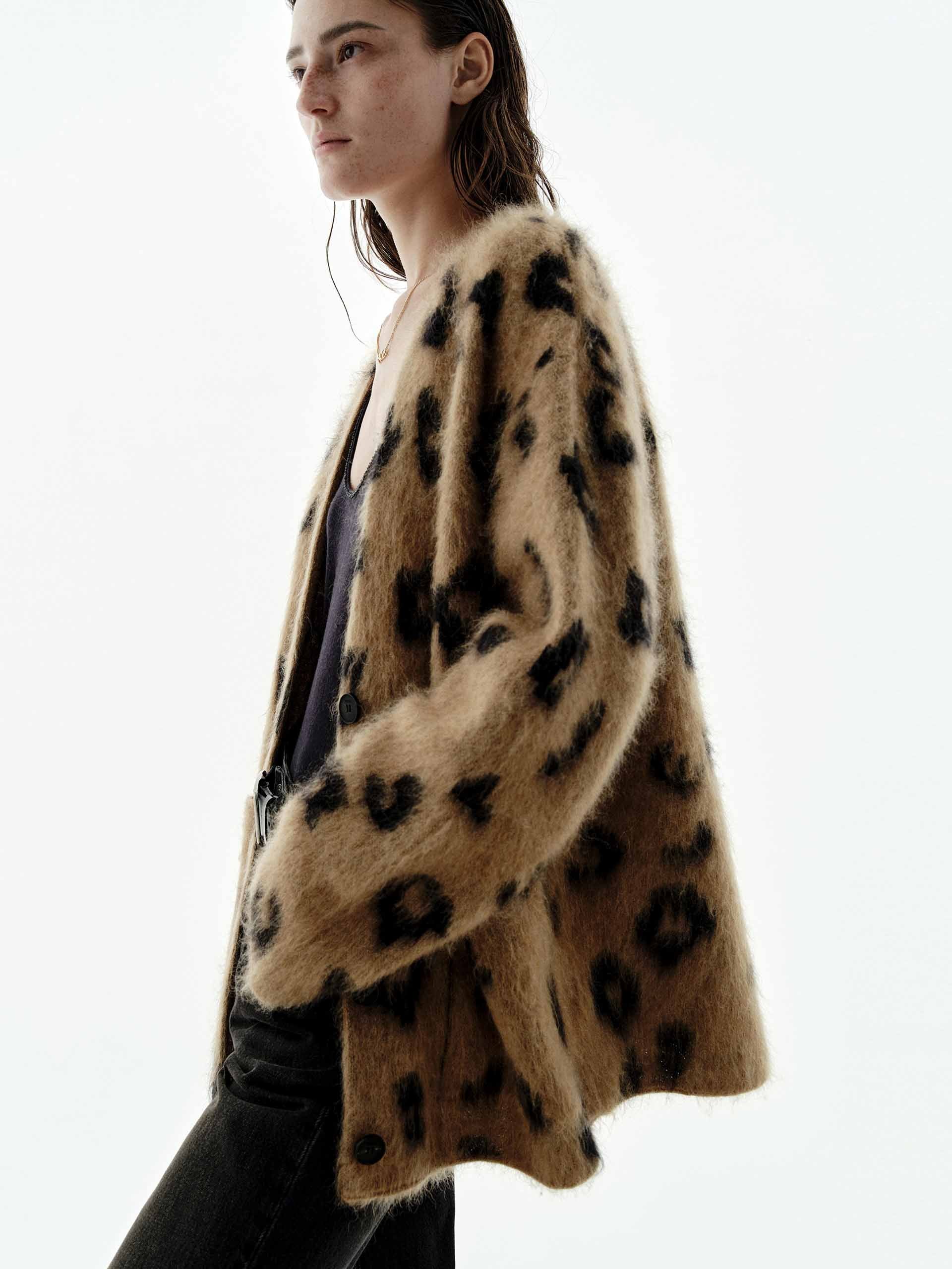 Leopard Print Relaxed Cardigan