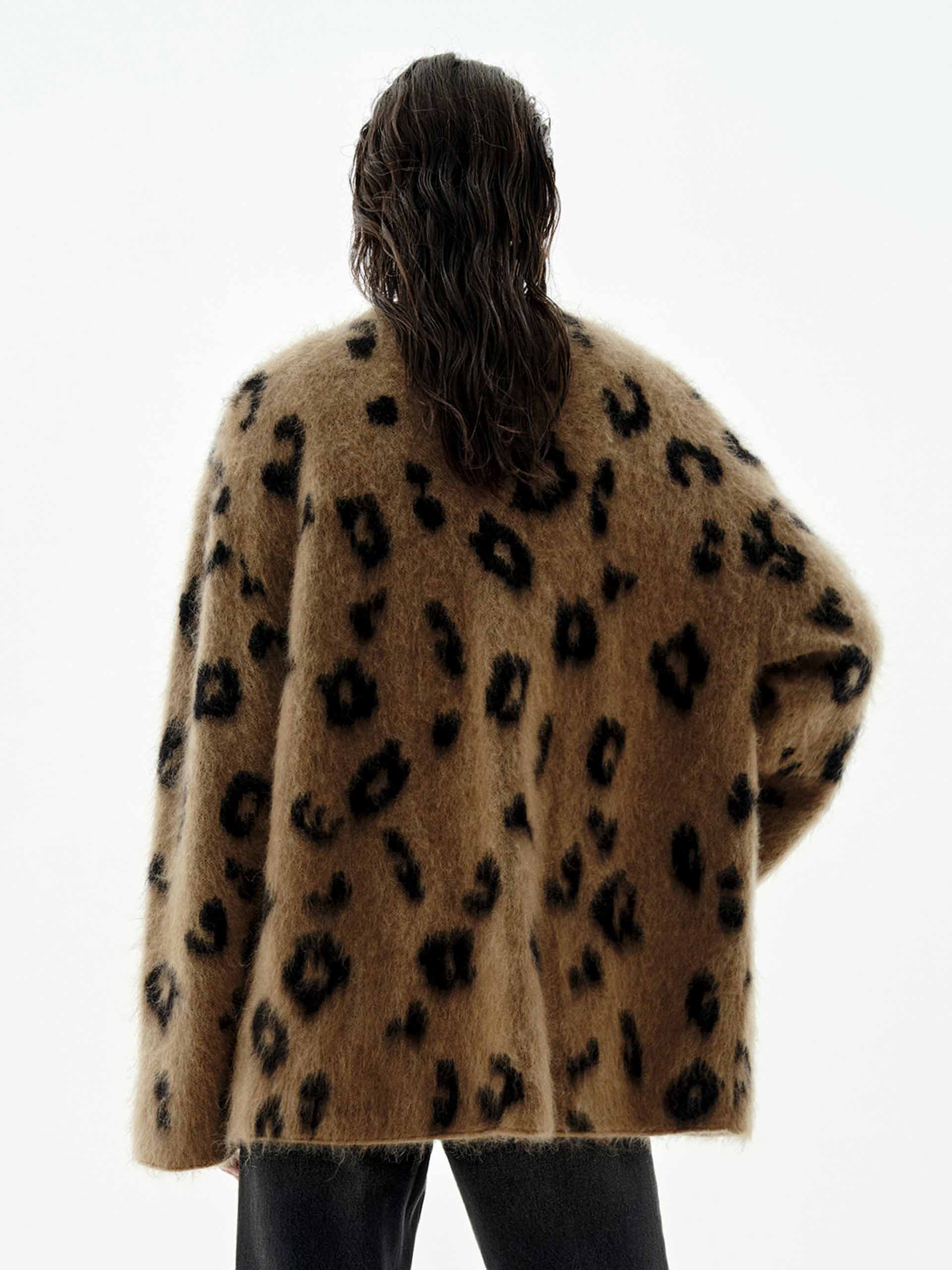 Leopard Print Relaxed Cardigan