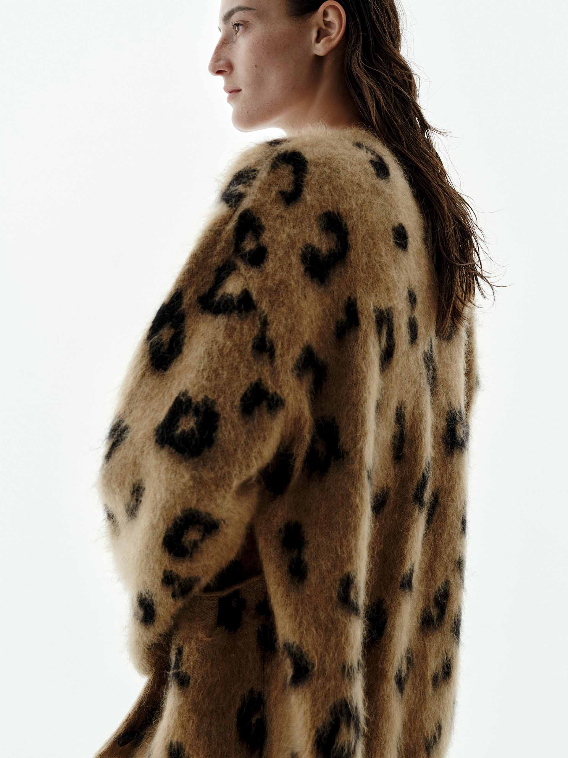 Leopard Print Relaxed Cardigan