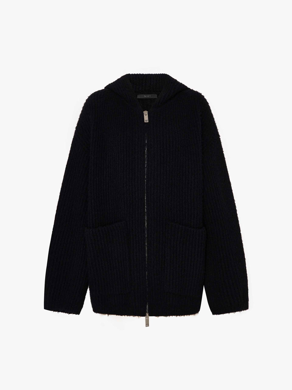 Hooded Zipper Cardigan