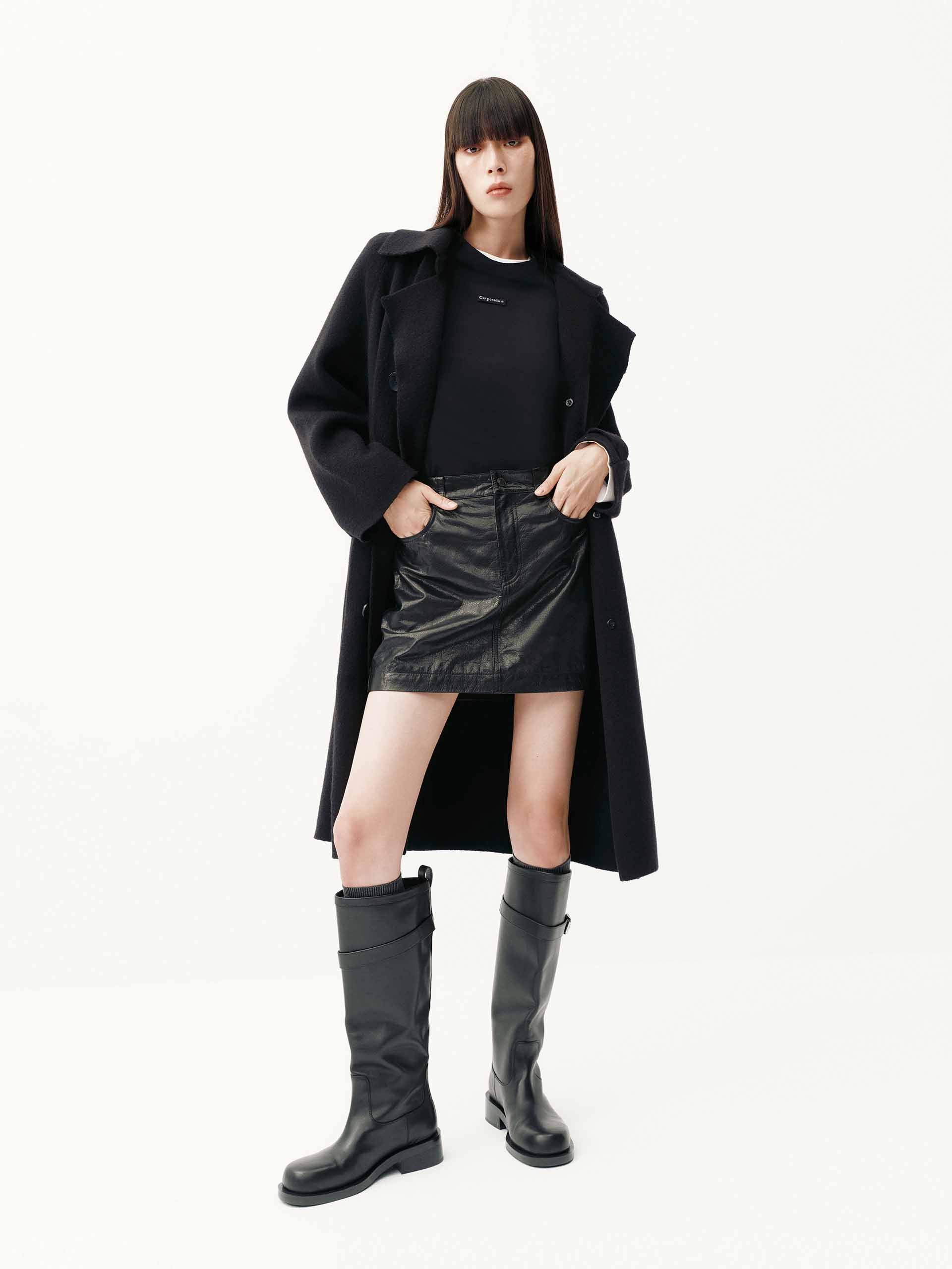 Wool Blend Long Cardigan