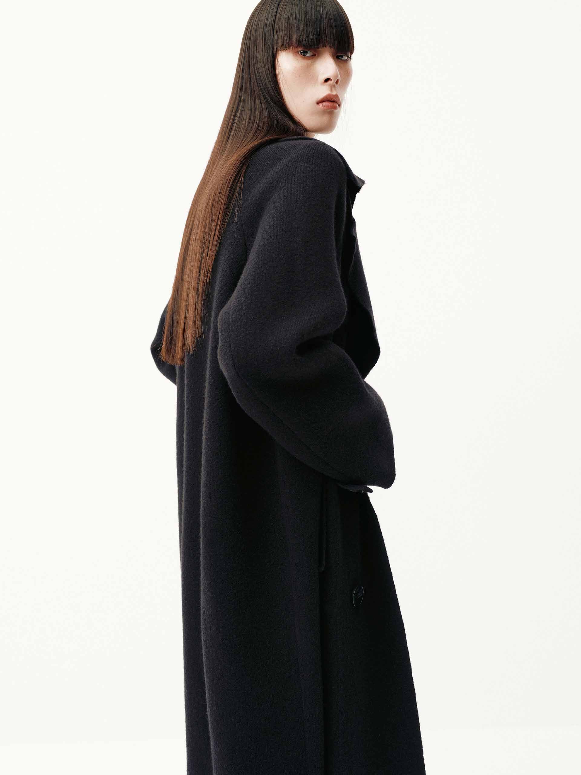Wool Blend Long Cardigan