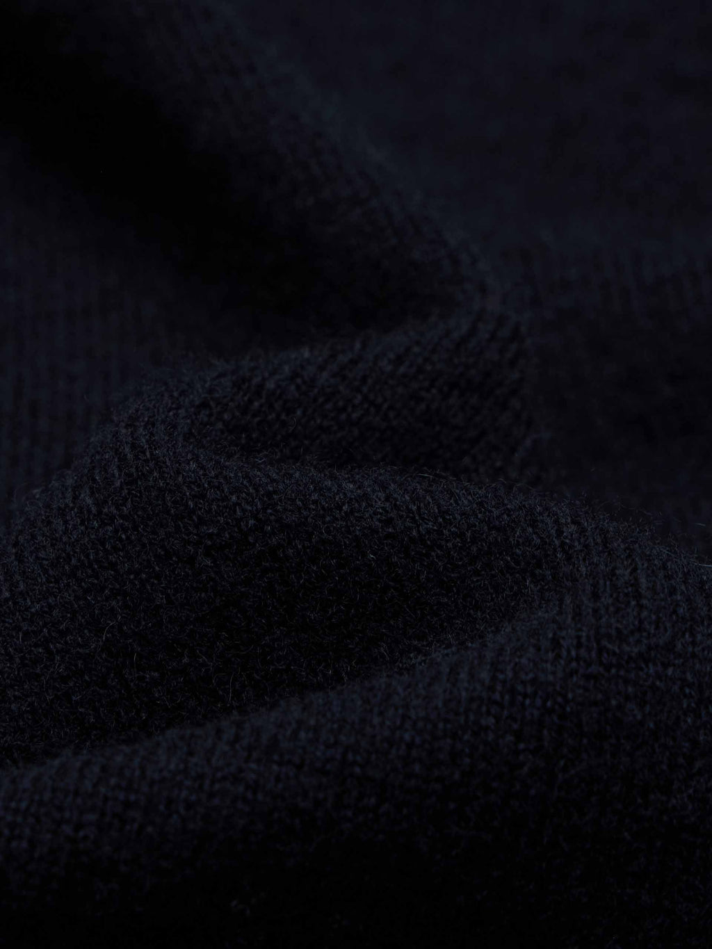 Paneled Denim Wool Cardigan