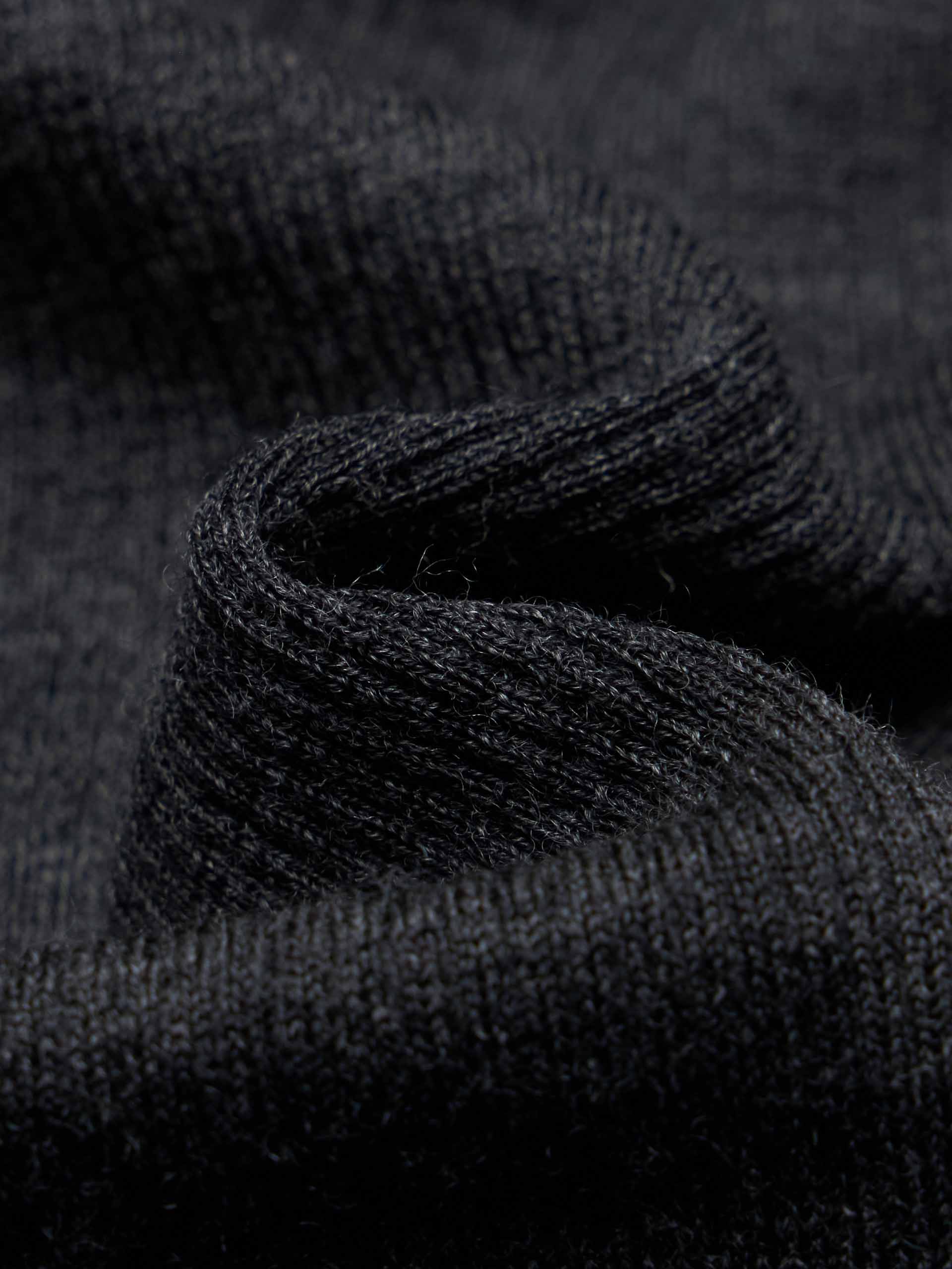 Fitted Layered Wool Cardigan