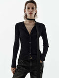 Hotfix Rhinestone Fitted Cardigan