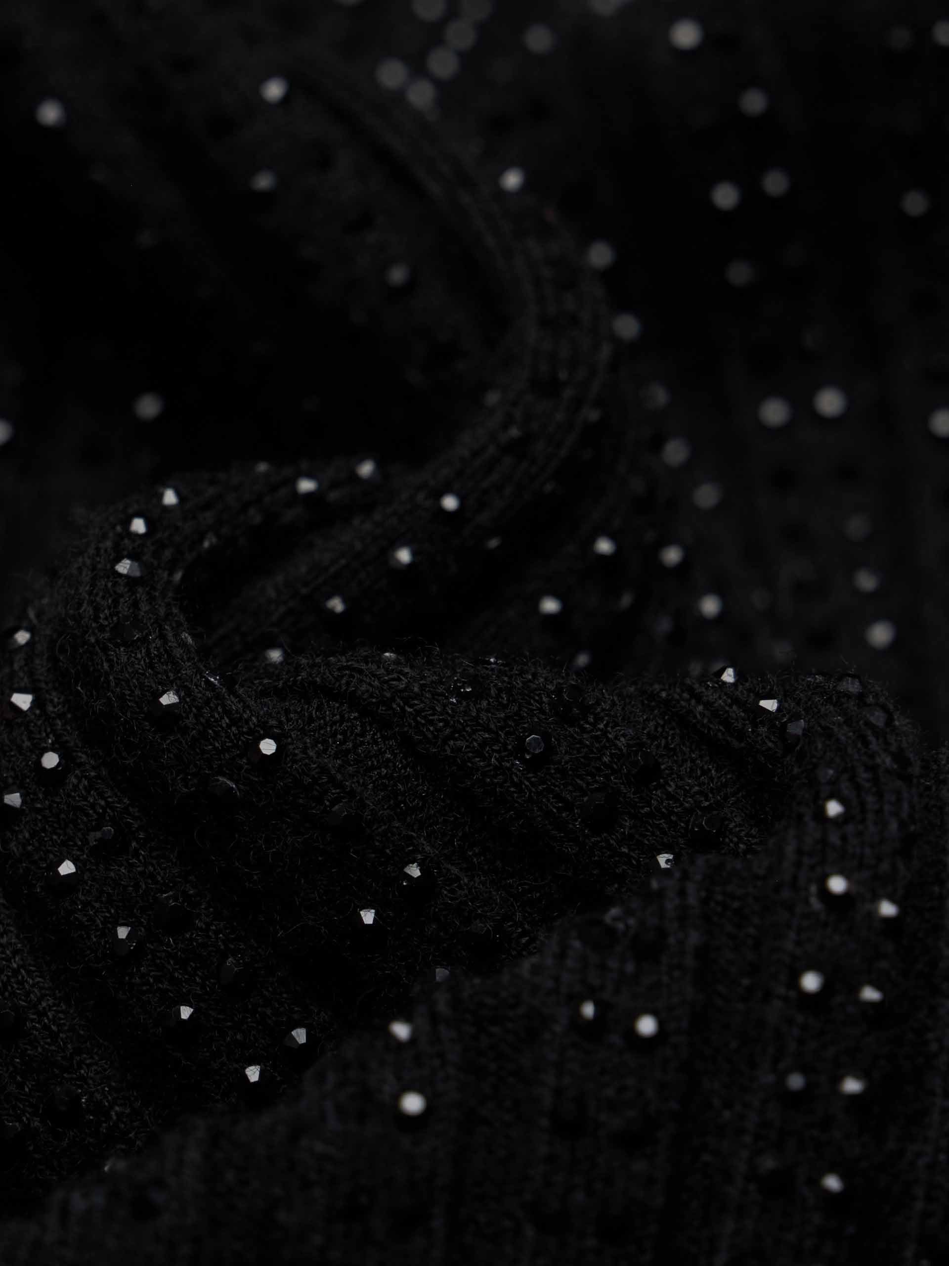 Hotfix Rhinestone Fitted Cardigan