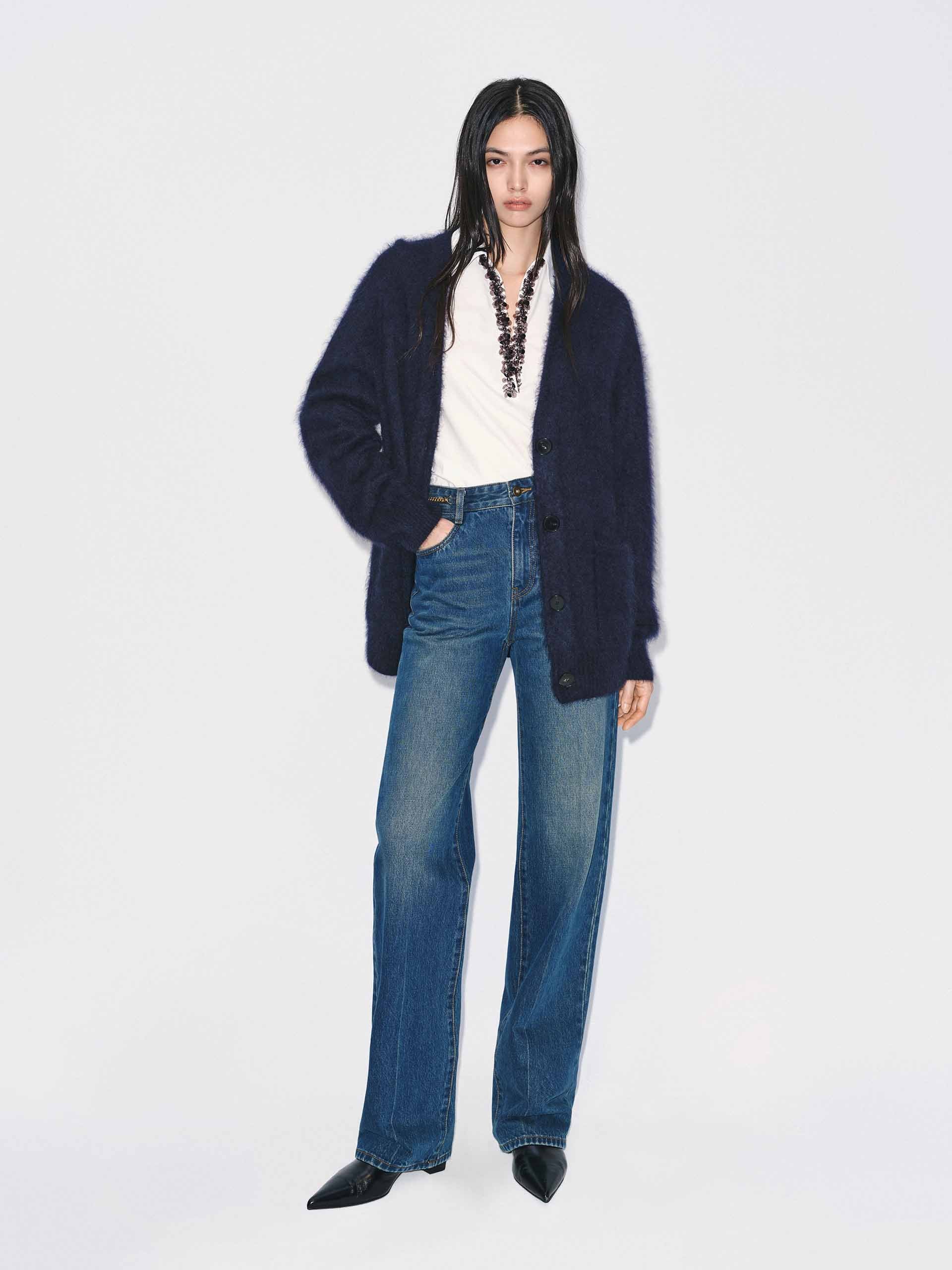 Furry Touch Knitted Cardigan