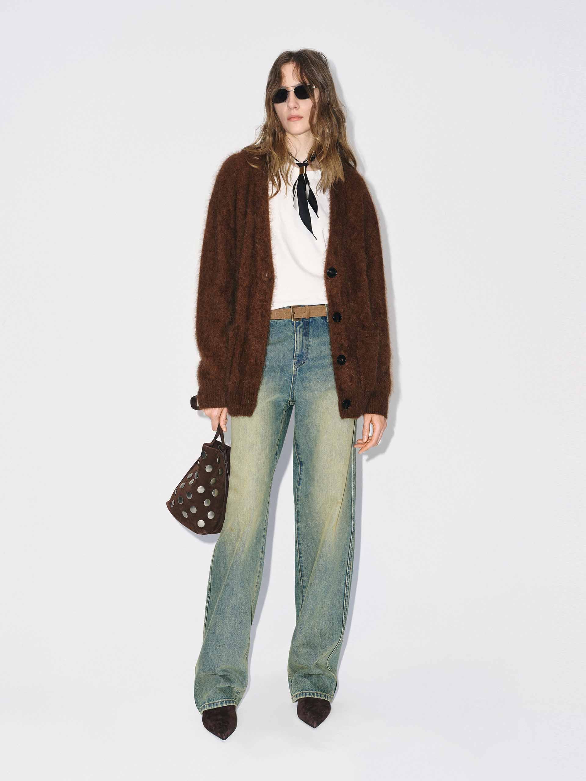 Furry Touch Knitted Cardigan