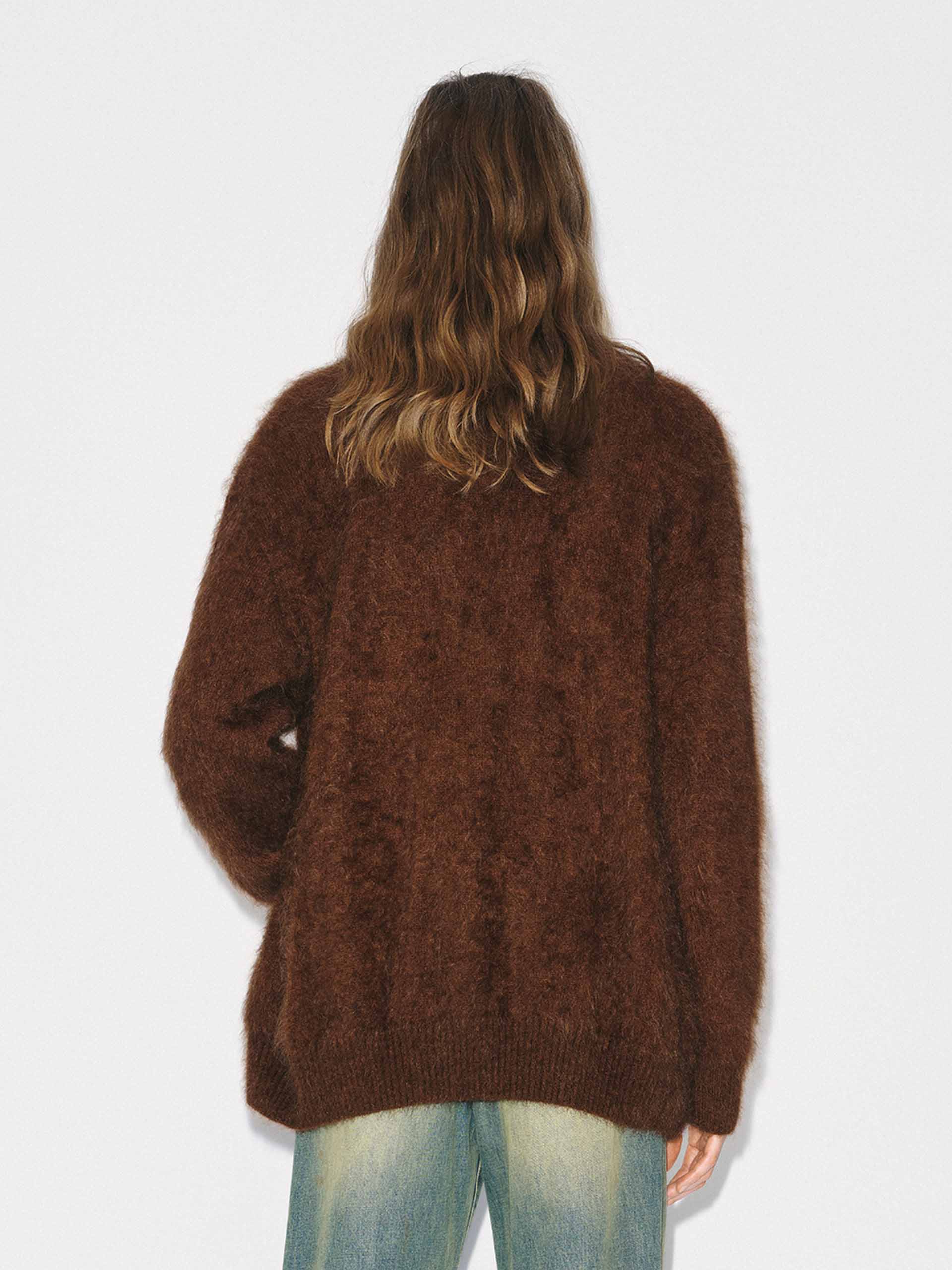 Furry Touch Knitted Cardigan