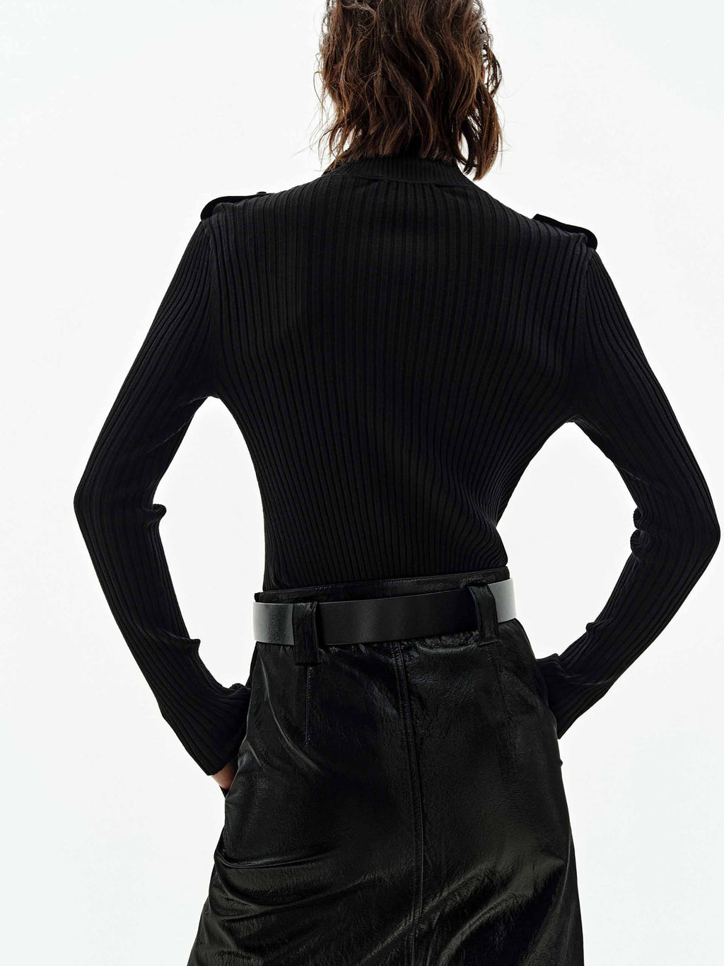 Zip Close Ribbed Cardigan