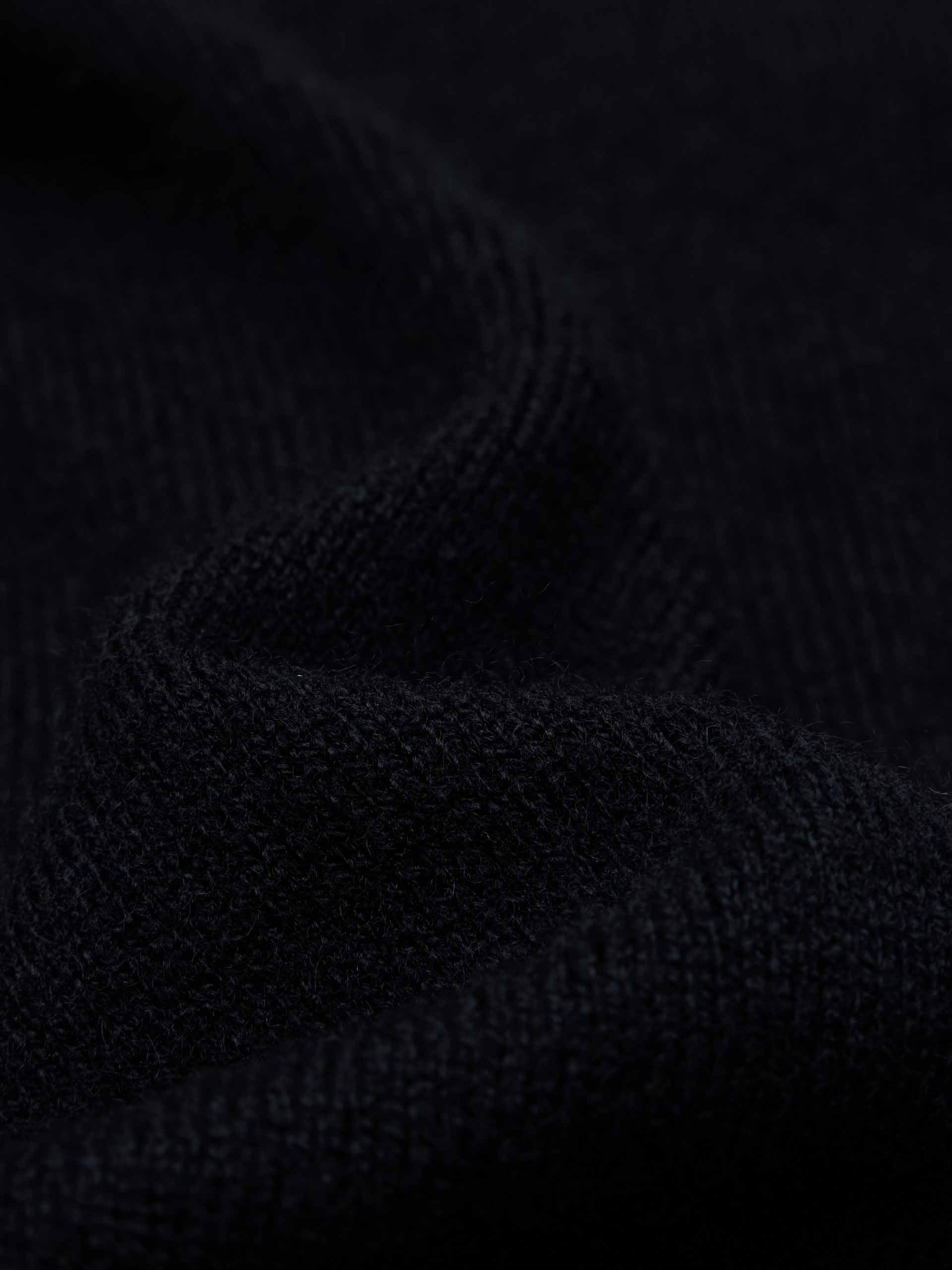 Contrast Collar Wool Cardigan