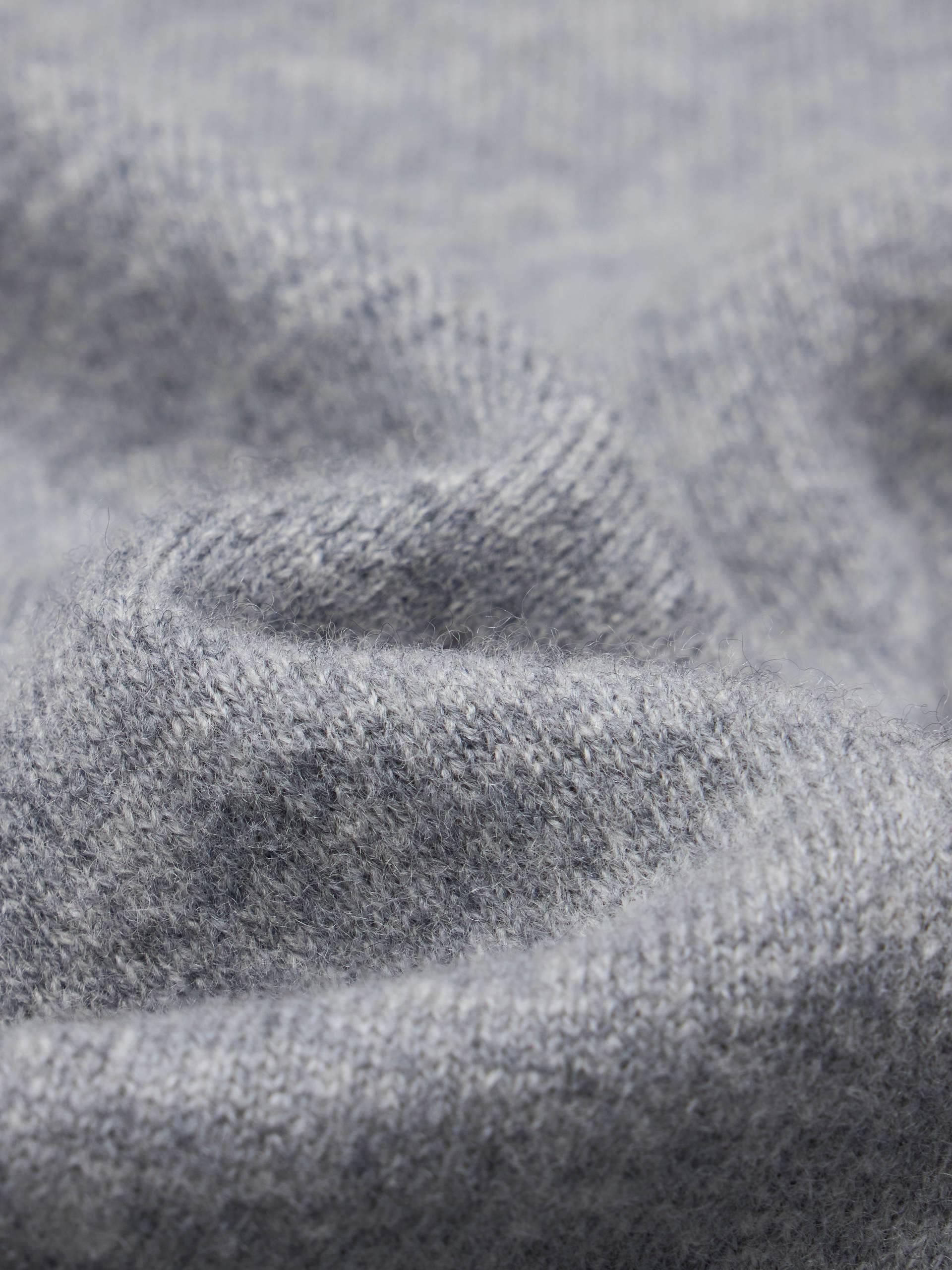 Contrast Wool Blend Cardigan