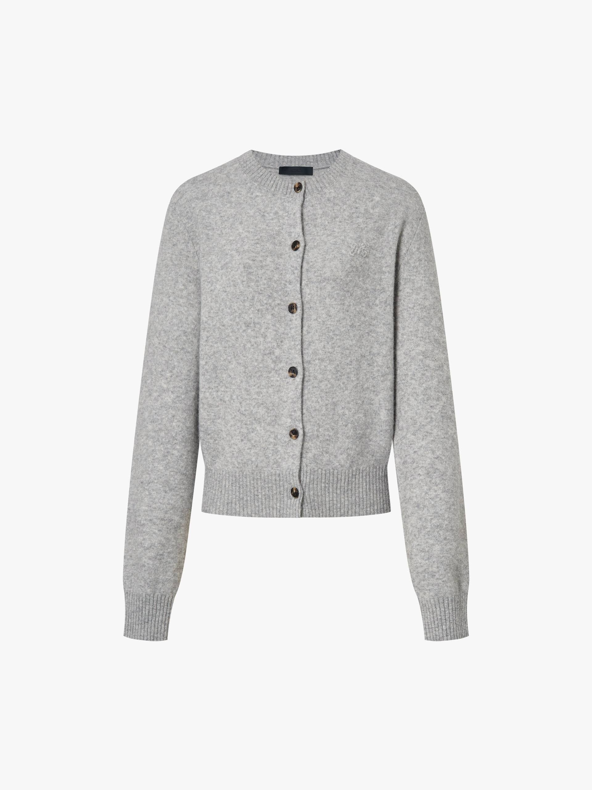 Cropped Round Neck Cardigan