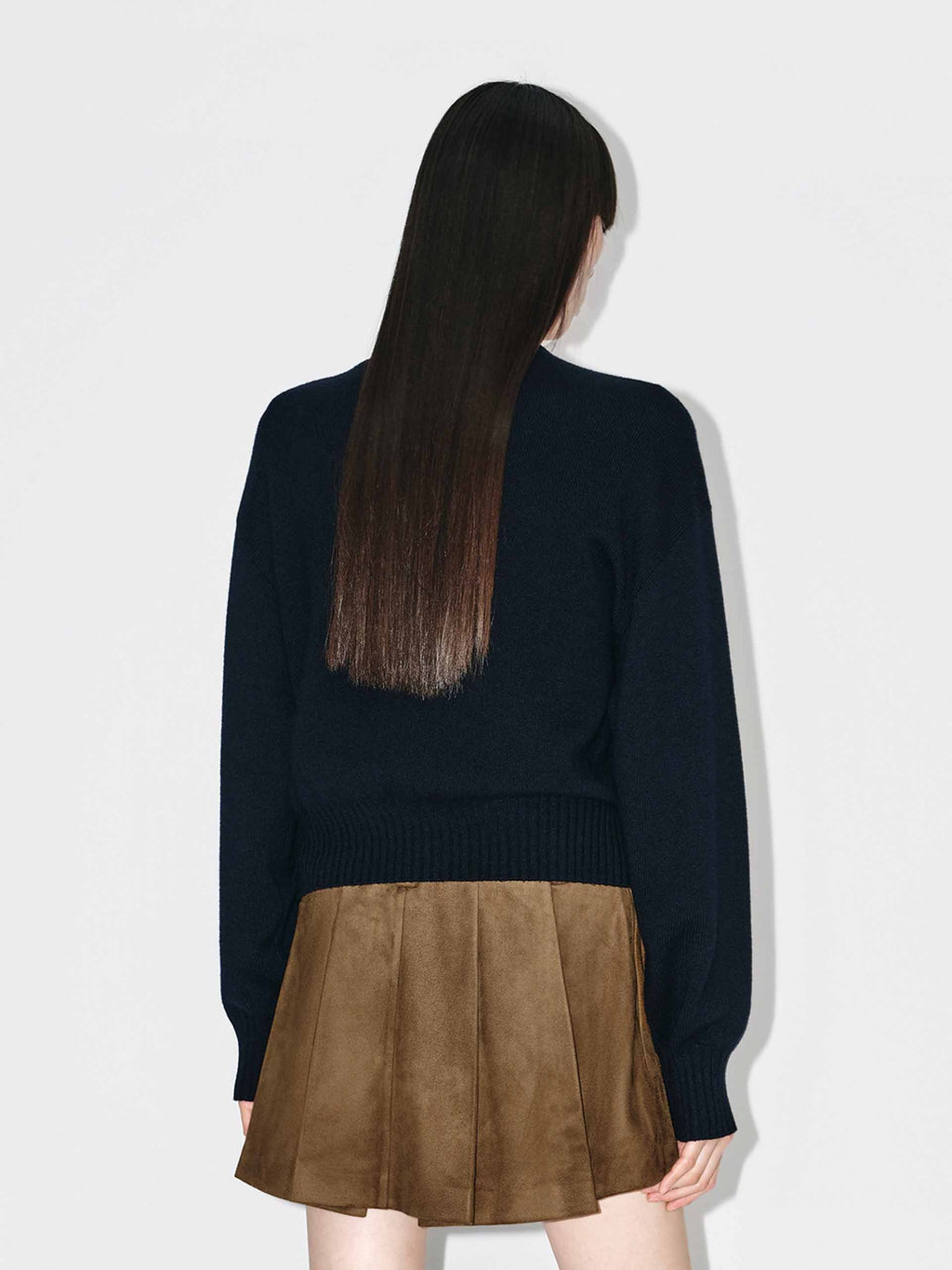 Two-way Zipper Wool Cardigan